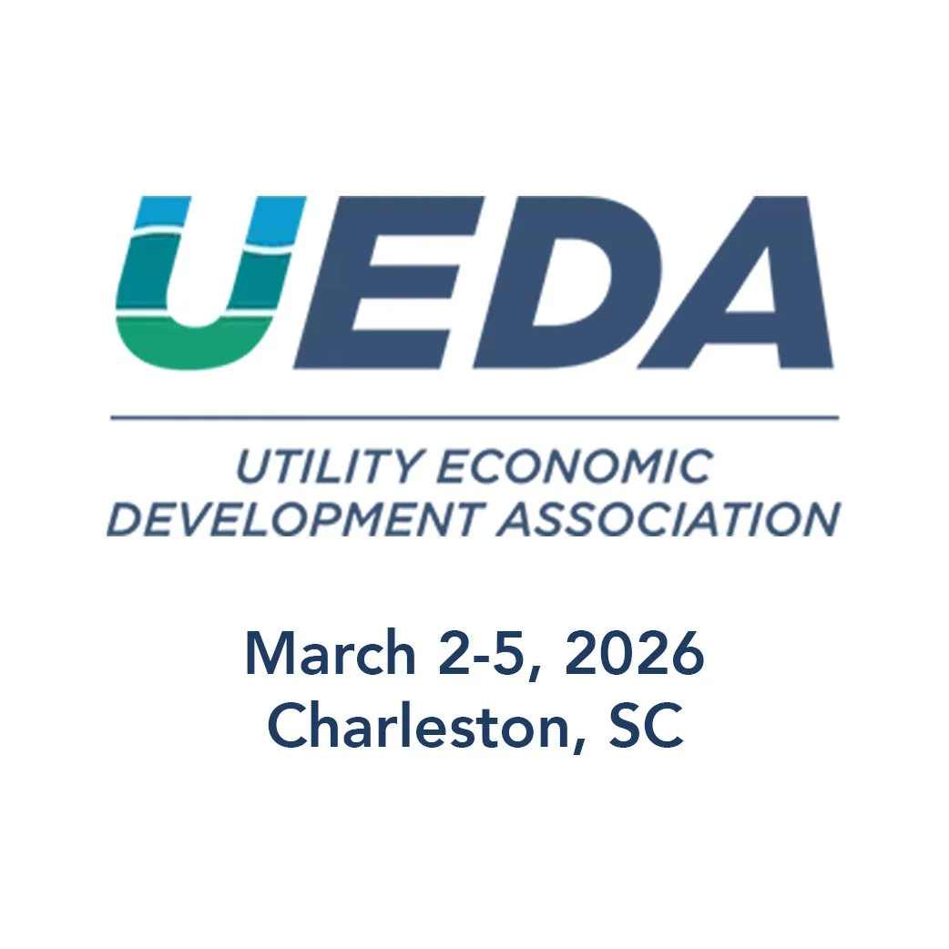Event flyer for UEDA, Utility Economic Development Association, conference held March 2-5, 2026 in Charleston, South Carolina.