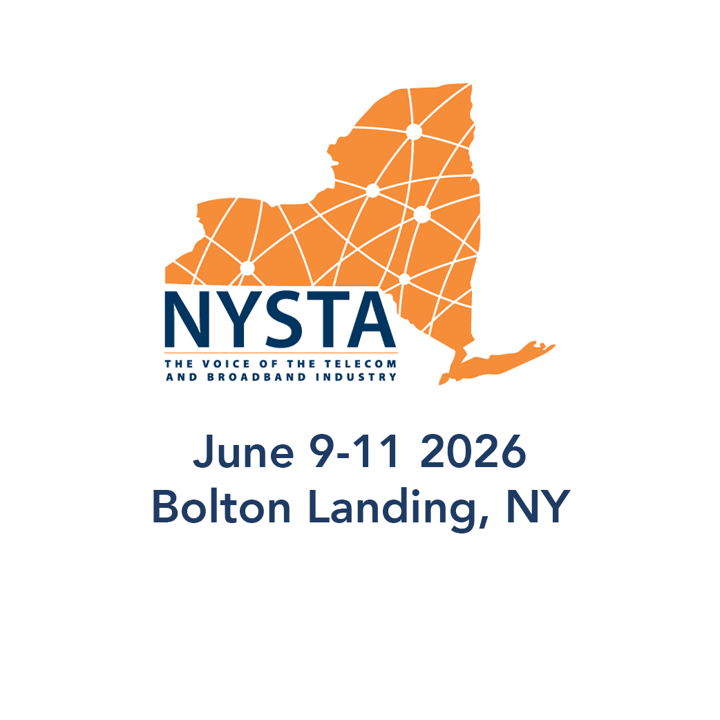 NYSTA logo showing the map of New York State with network lines, text promoting the event from June 9 to 11, 2026 at Bolton Landing, NY.