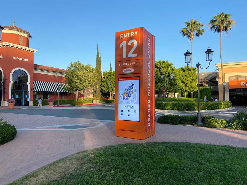 Signage at the Spectrum Center indicating entry 12 and the drive-in spectrum center.