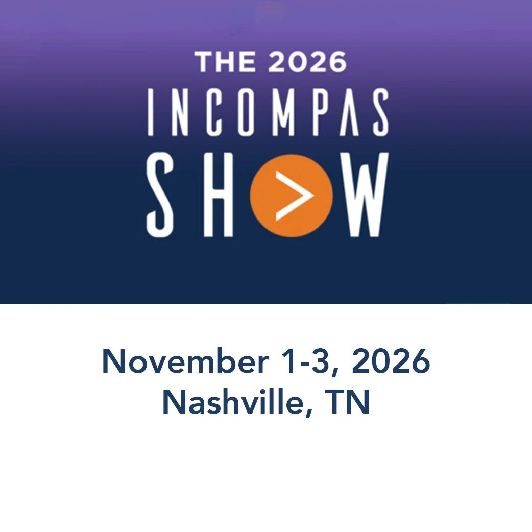 Event poster for the 2026 InCompAS Show, scheduled for November 1-3, 2026 in Nashville, Tennessee.