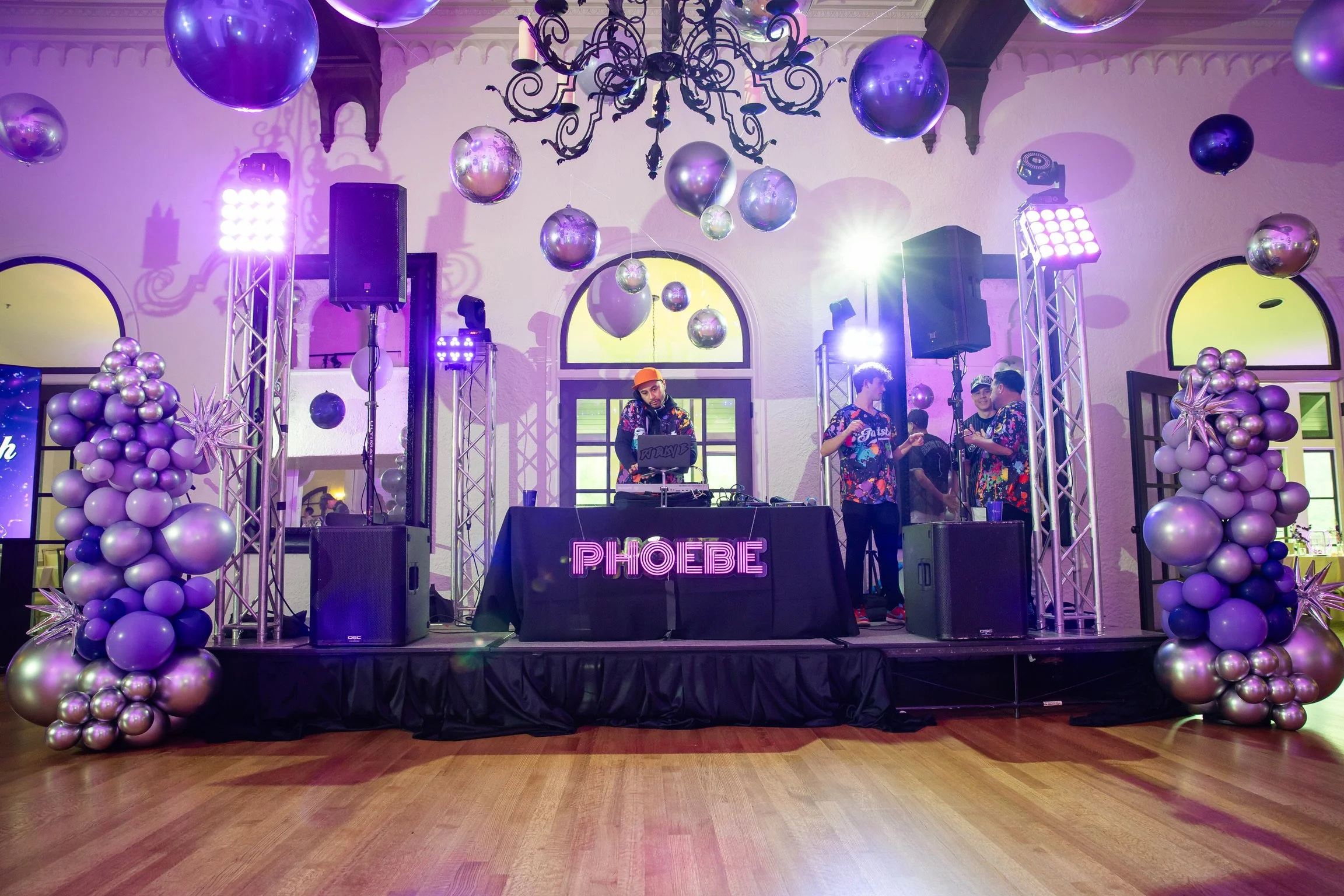 Multi line neon sign_Purple_Bat Mitzvah.JPG
