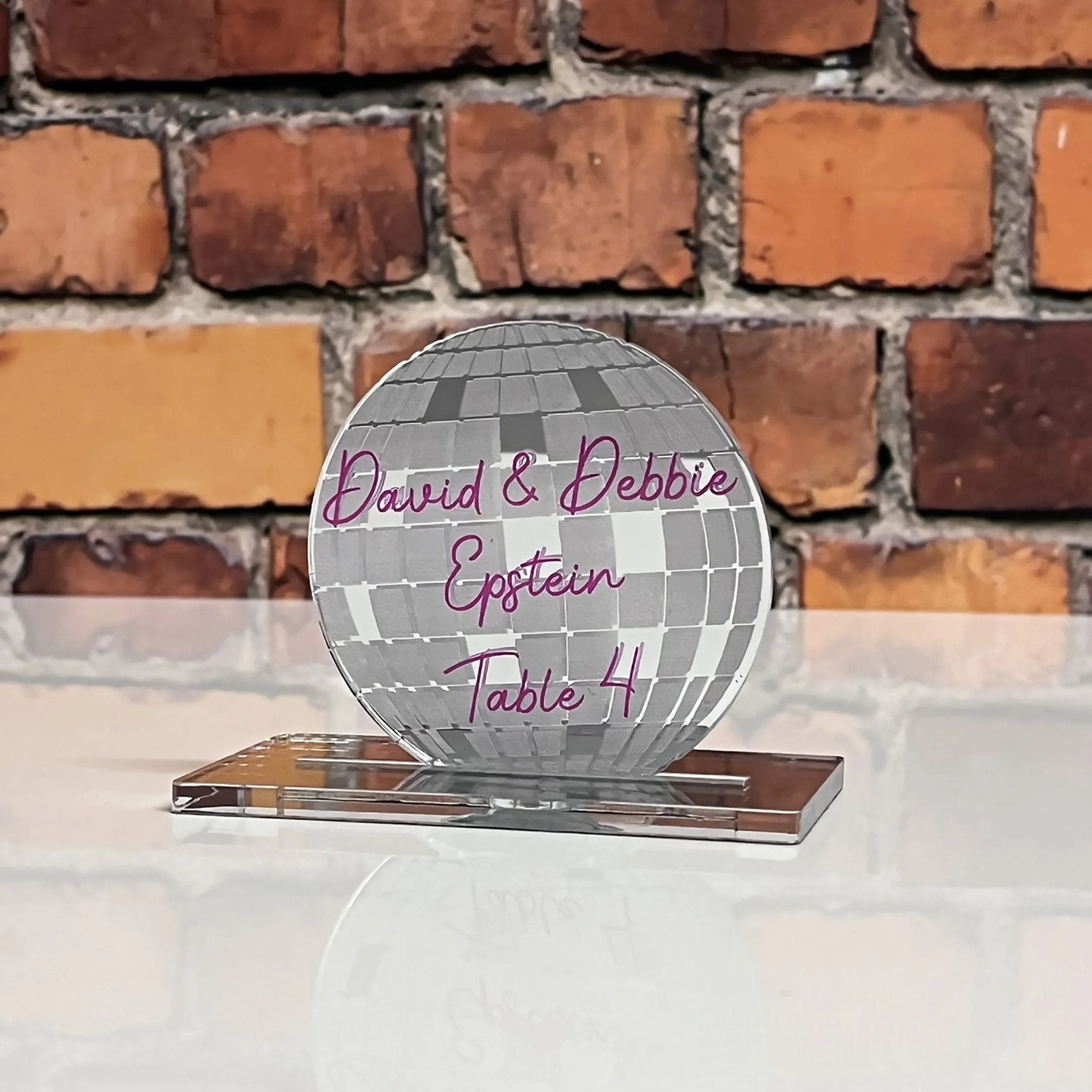 Disco Ball Escort Cards.jpg