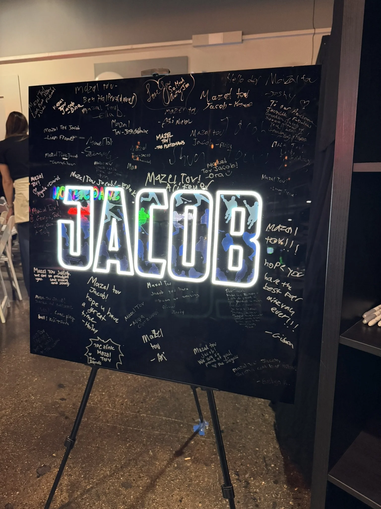 Neon Sign-In Board_Black & White_Jacob_Bar Mitzvah.JPEG