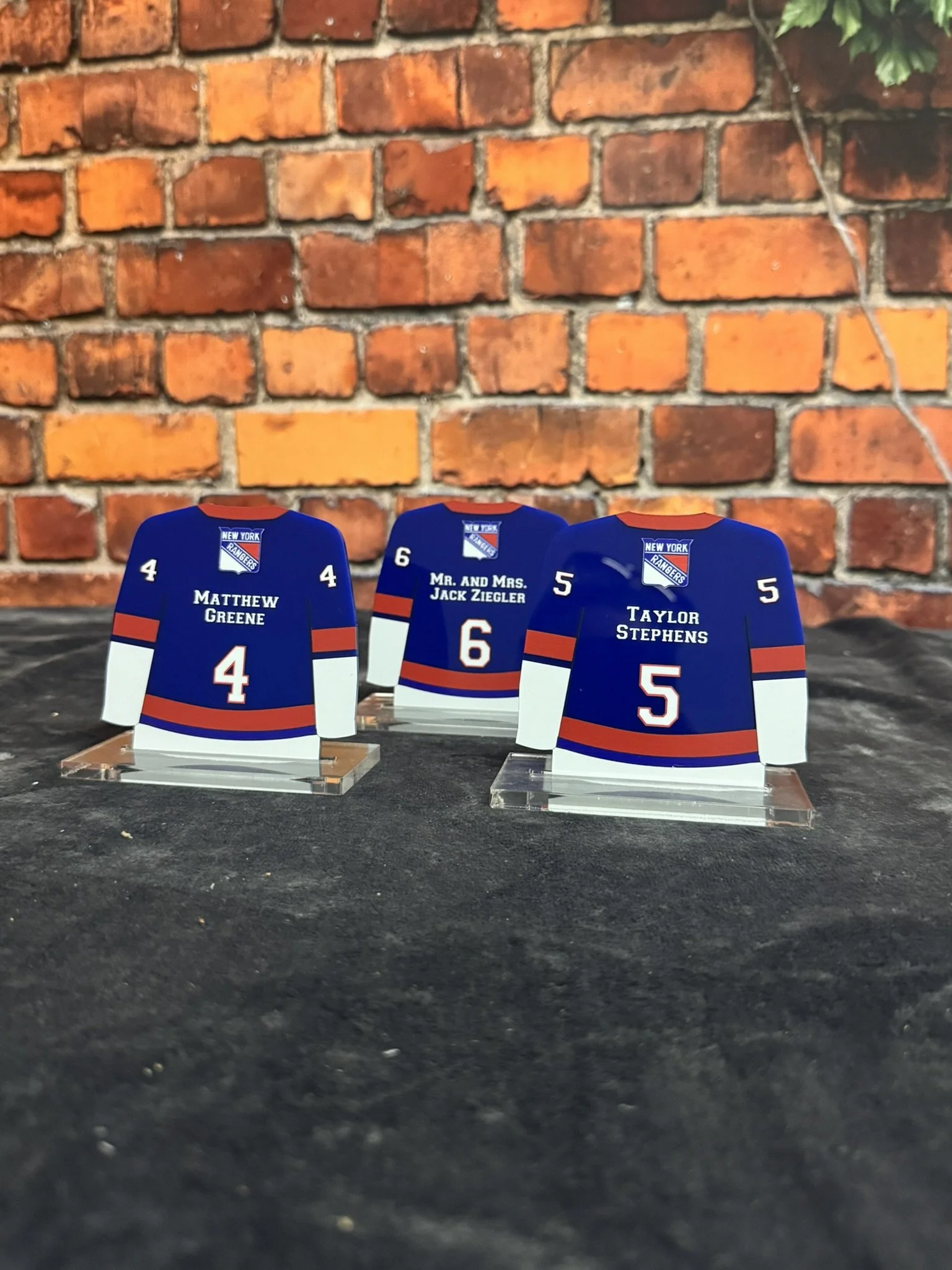 jersey escort card - rangers