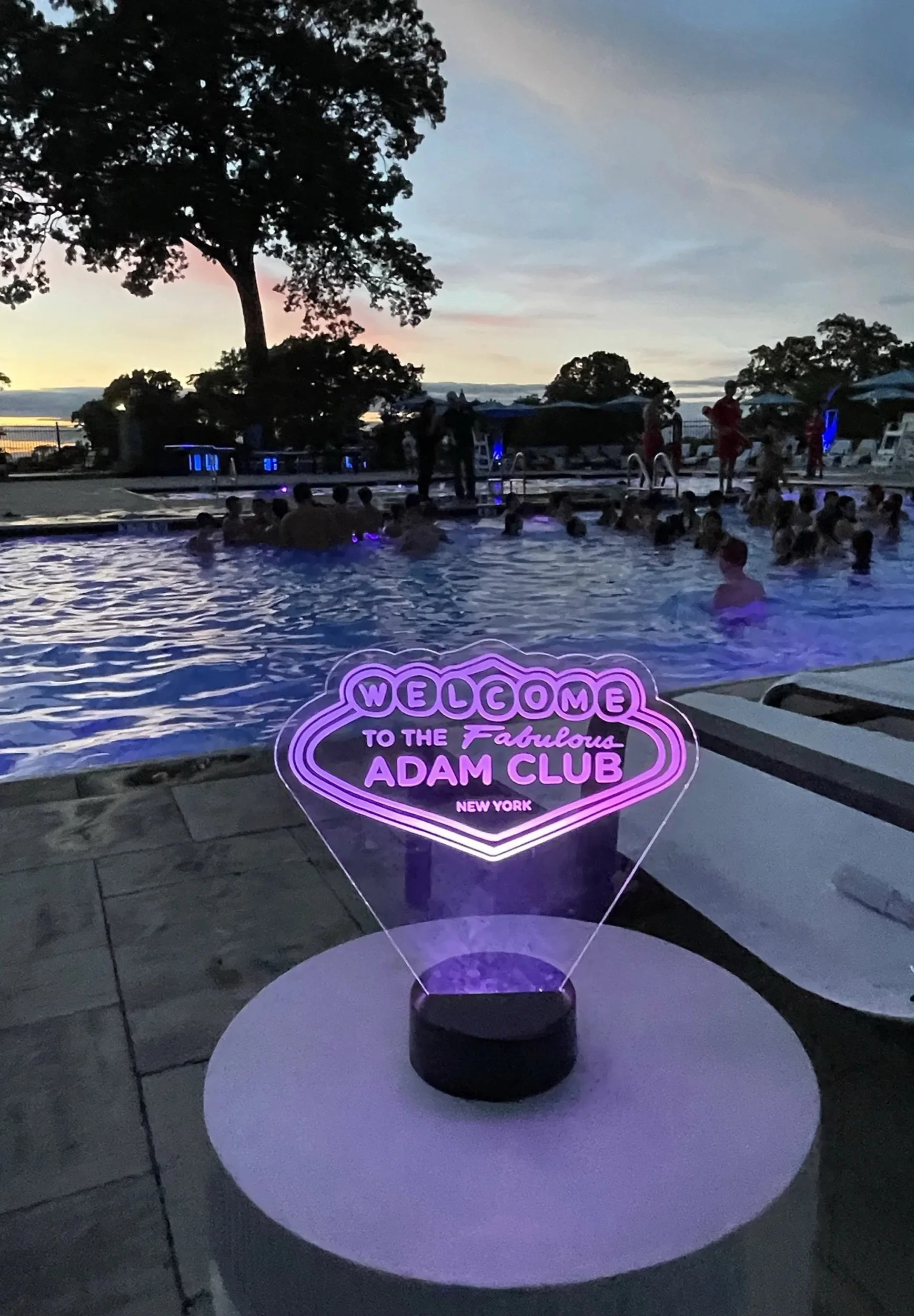 Custom Las Vegas LED Centerpiece. 