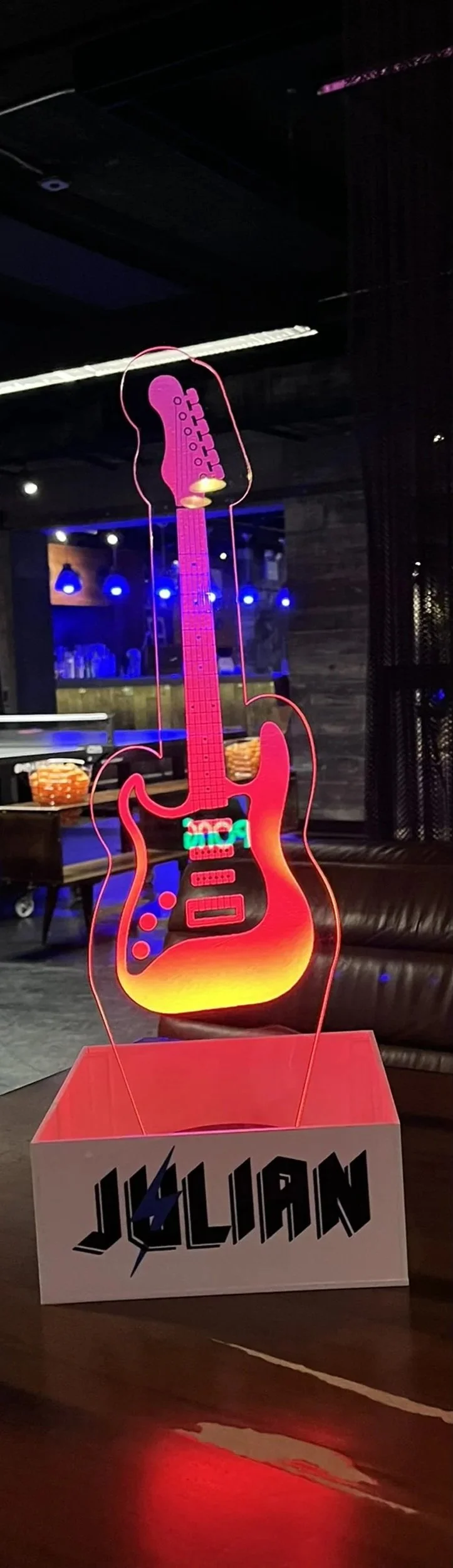 Custom music/ guitar LED Centerpiece. 