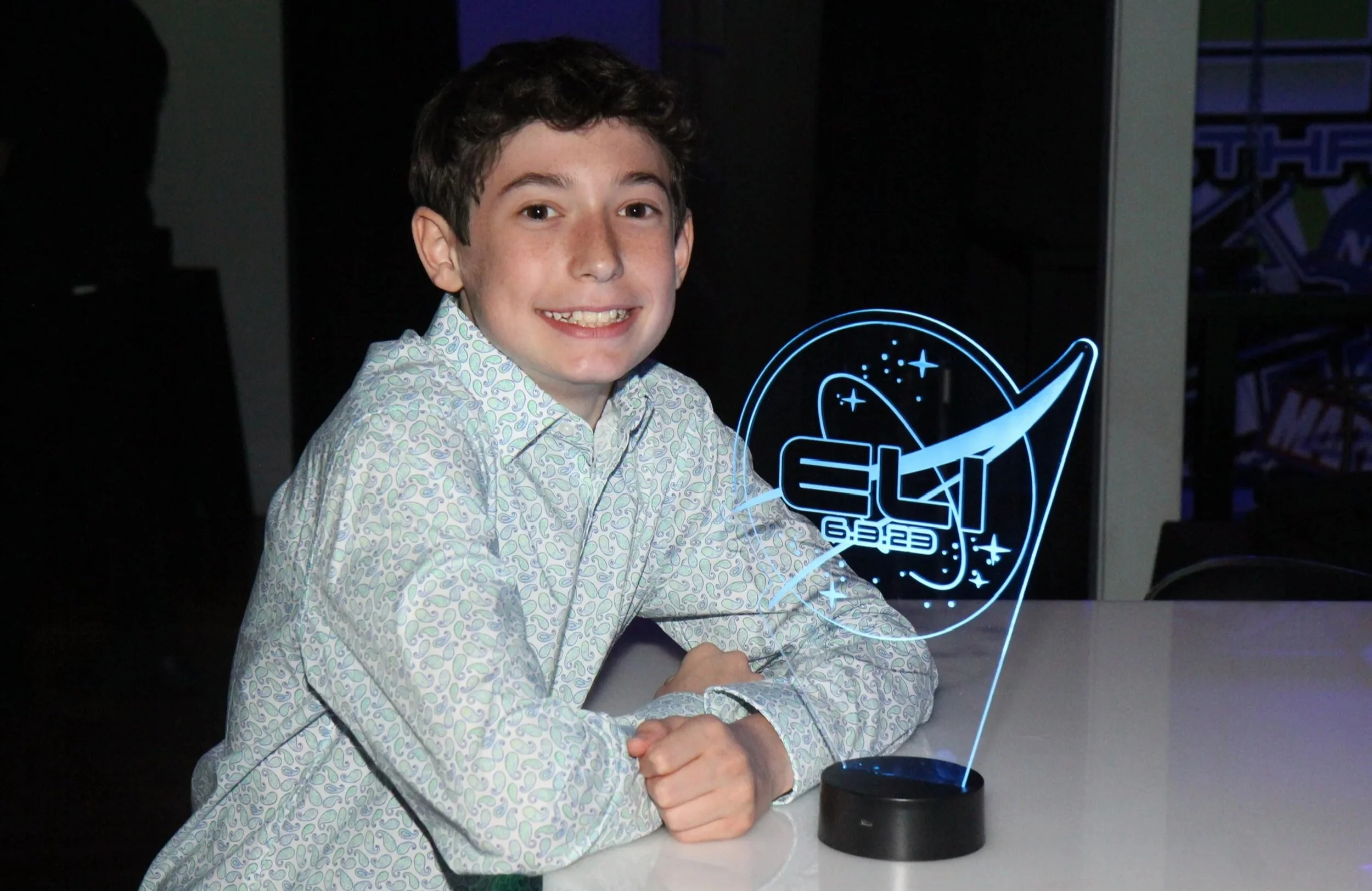 Custom NASA/ space themed LED Centerpiece. 
