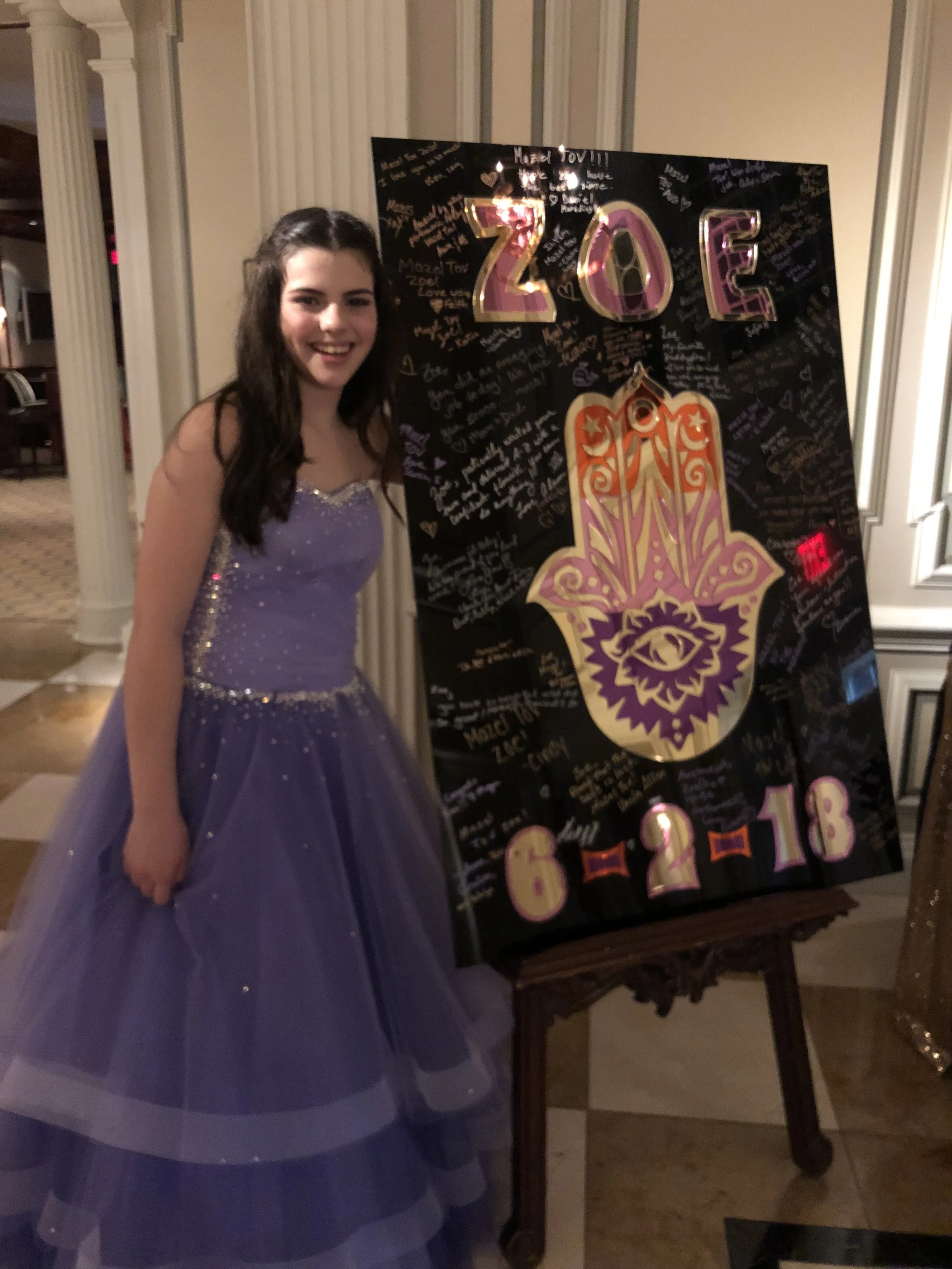 Black SIgn IN Board_Zoe_Henna_Pink_Orange_Purple_Bat.JPG