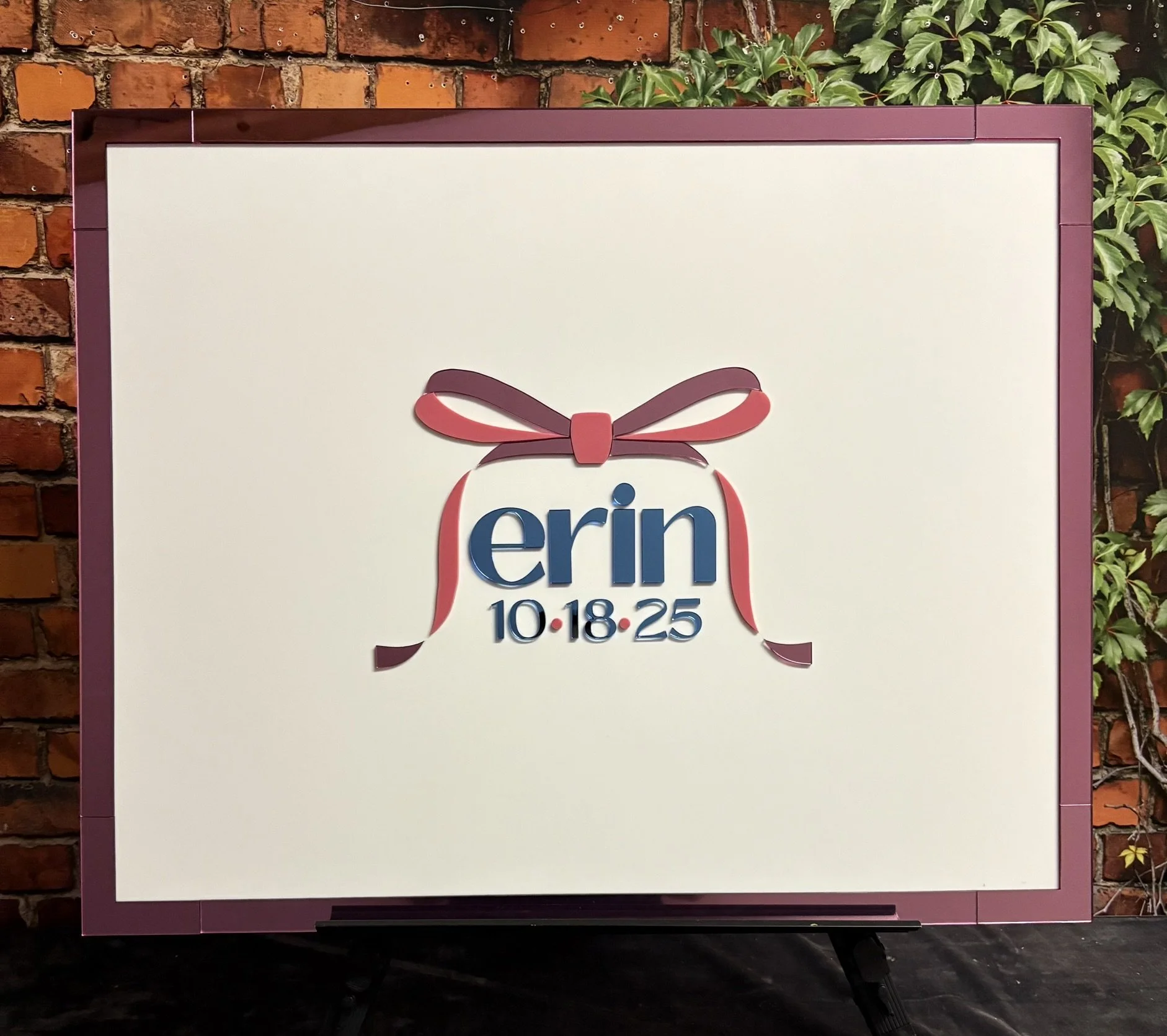 White Sign In Board_Pink Mirror_Bow_Erin_Blue_Bat.JPEG