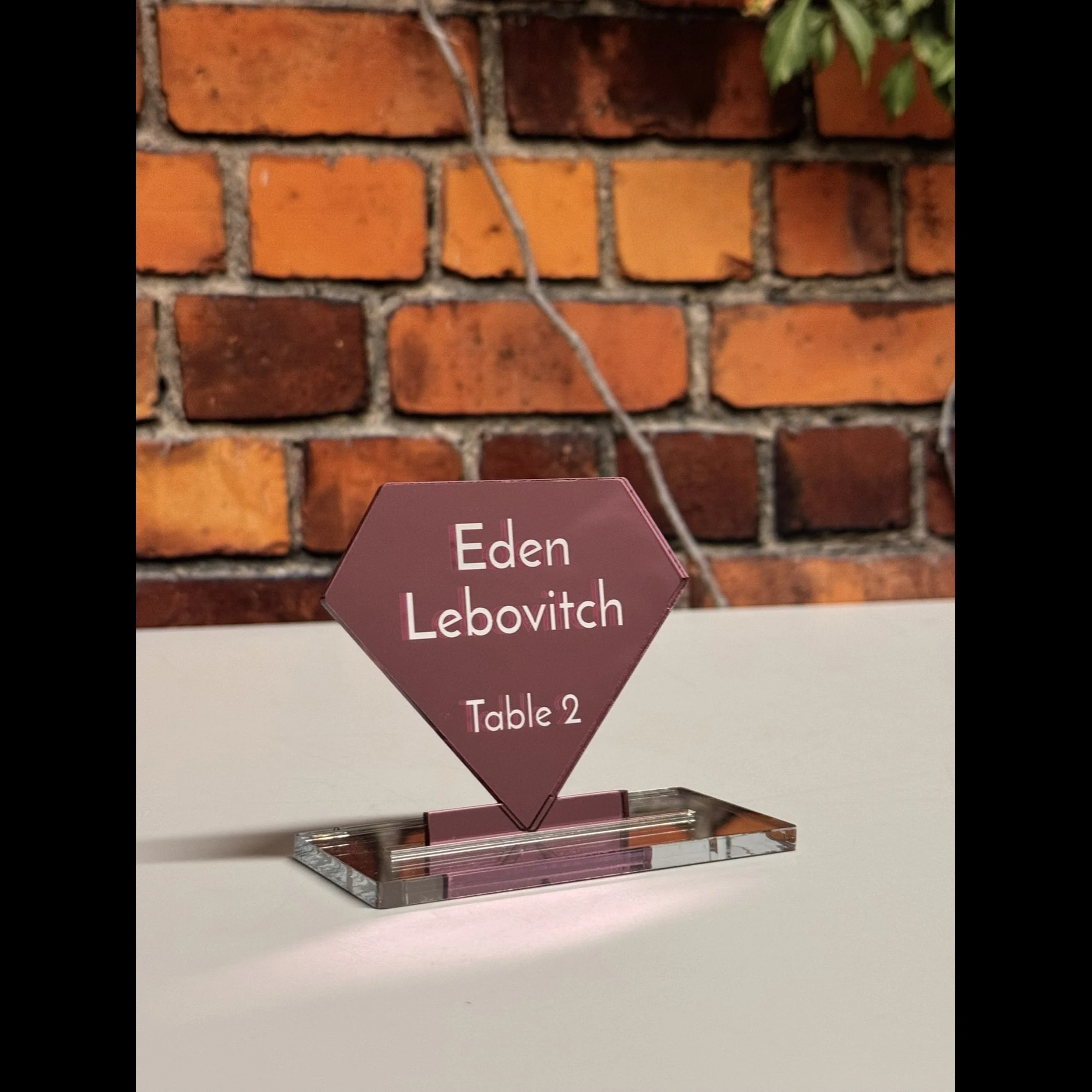 Pink Mirror Diamond Place Card.jpg