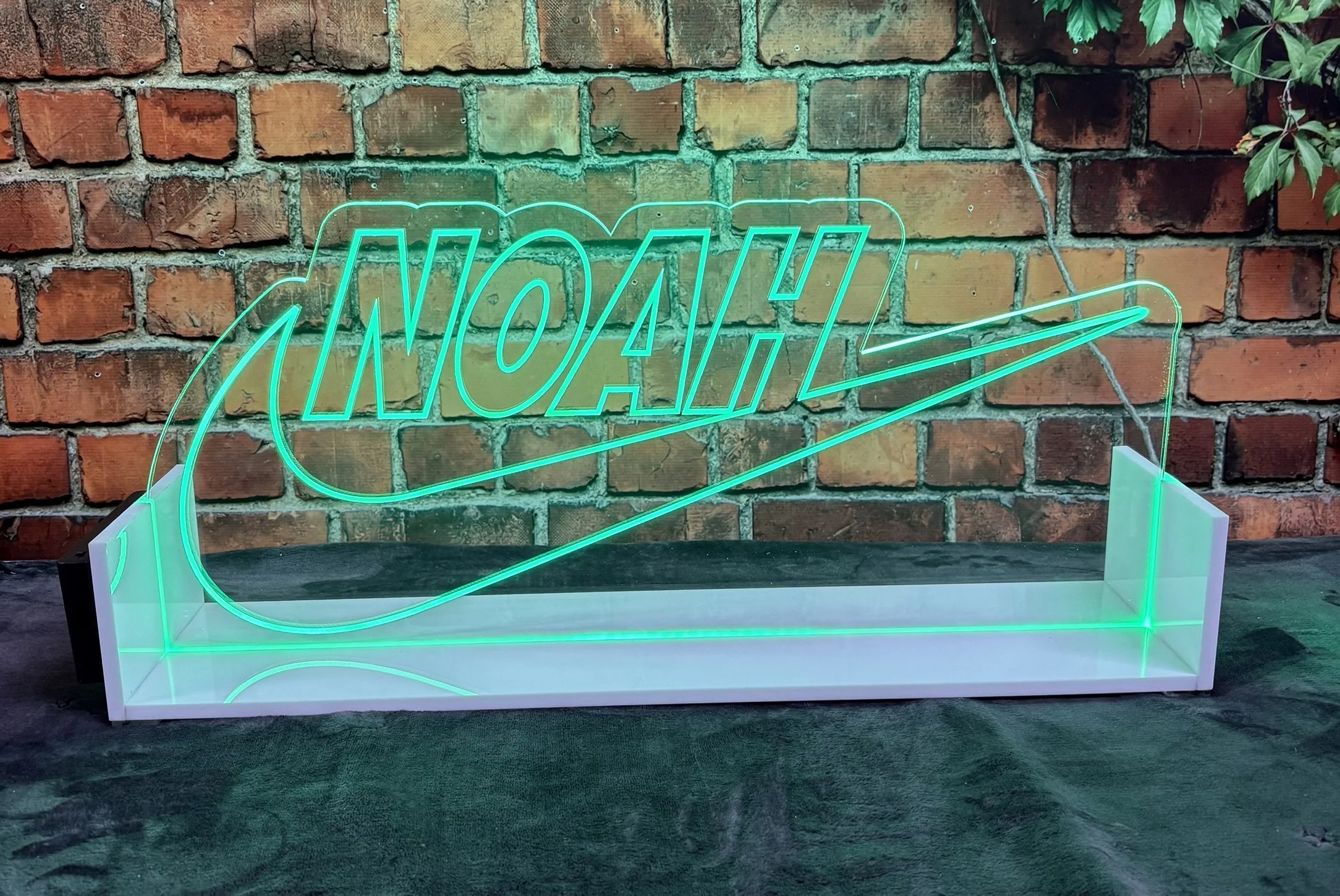 Neon Nike Centerpiece_Green_Bar Mitzvah.JPEG