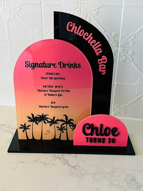Double acrylic menu_Palm trees_Gradient_Sunset_Summer_Beach_tropical_Bat.JPG