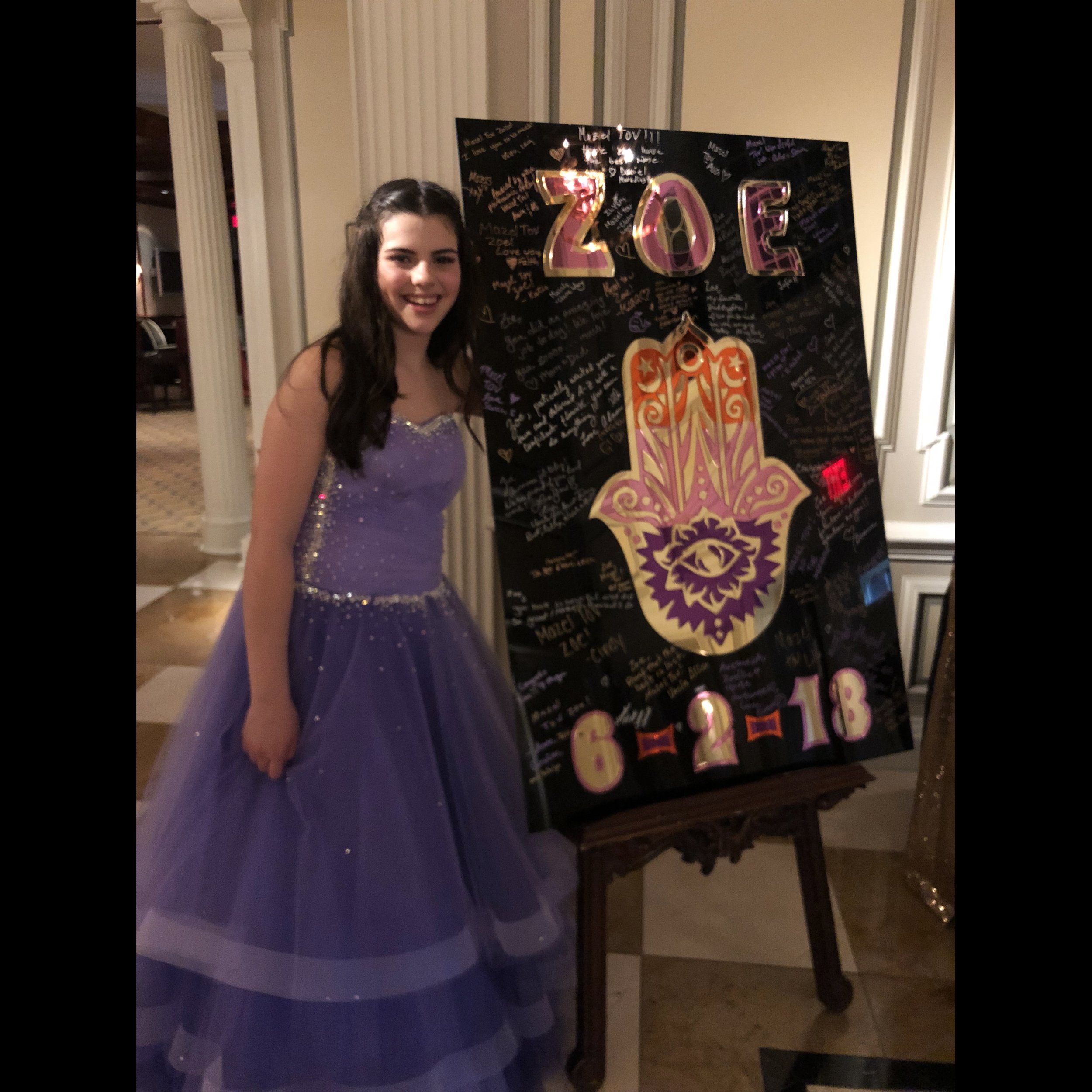 Zoe Mirror Hand of Fatima Black Board Signed.jpg