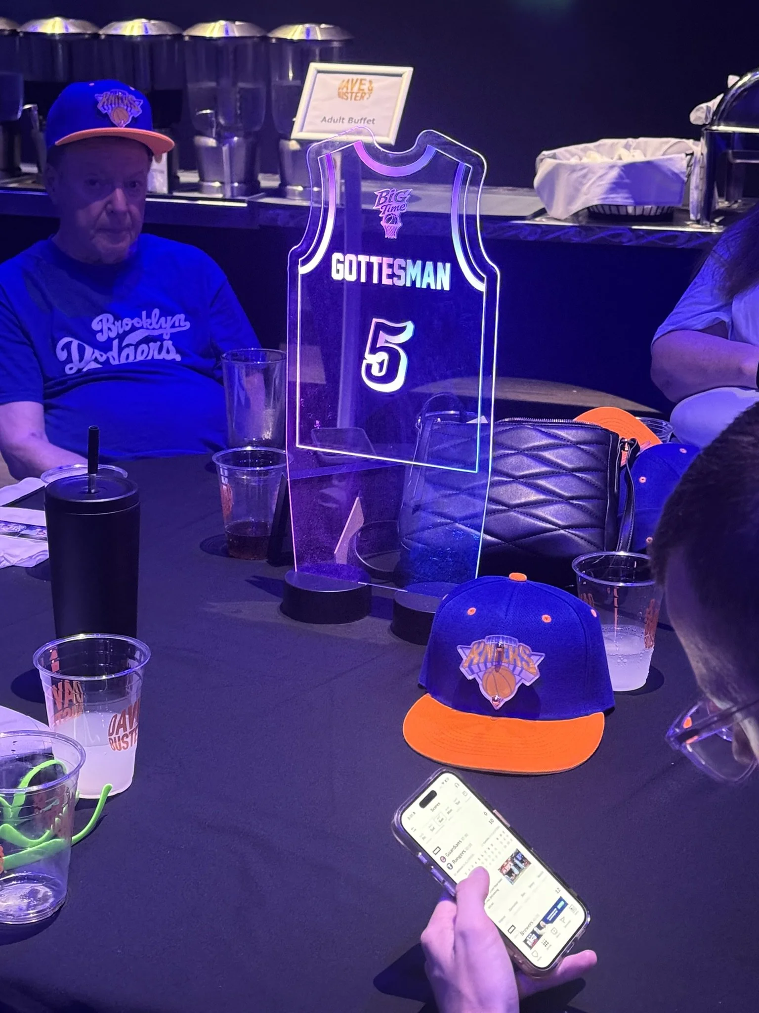 Large Basketball LED Centerpiece_Blue_sports_bar.JPEG