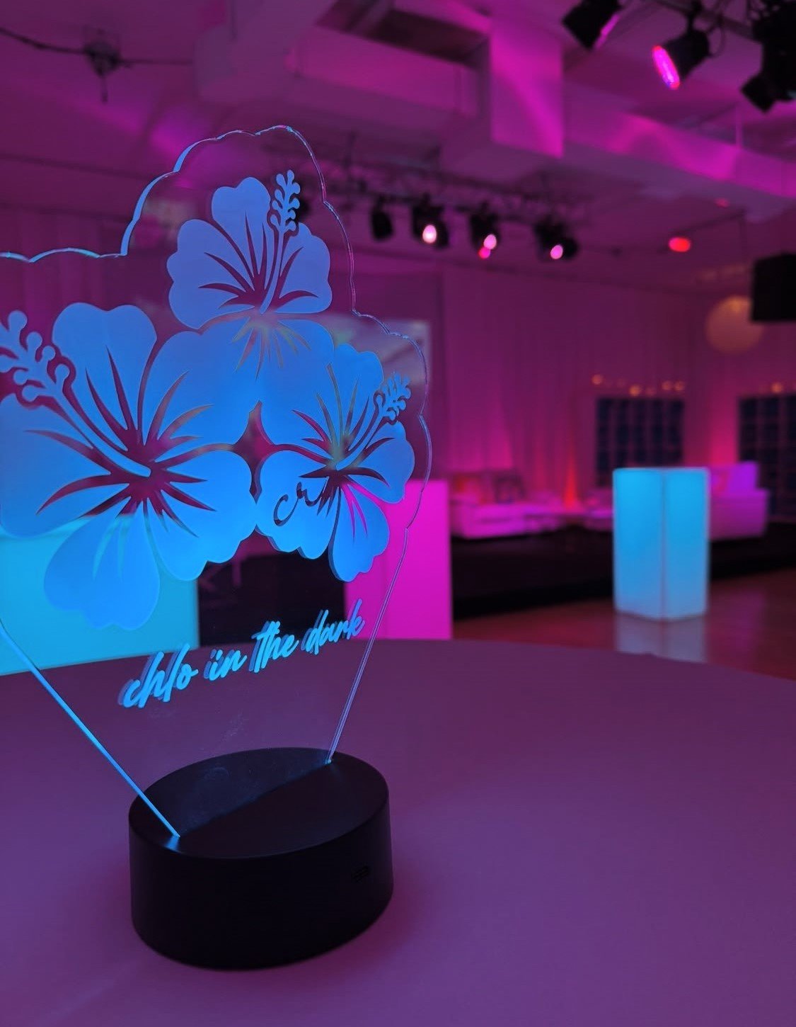 Tropical Flowers Centerpiece_Blue & Pink_Bat Mitzvah.jpeg