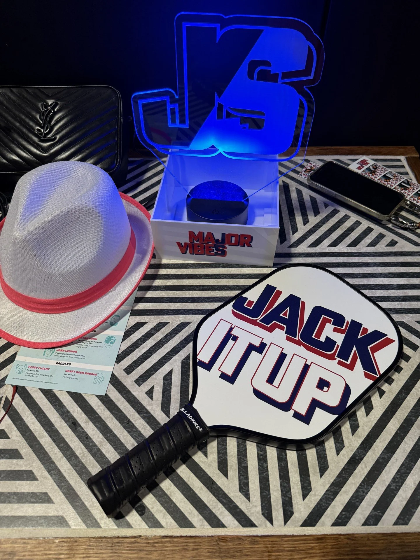 LED Centerpiece_Blue_Light Up_Custom Logo_Initials_Bar.jpg