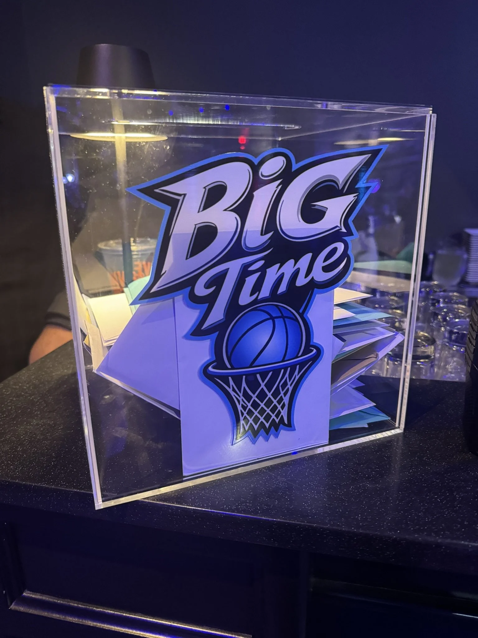 Basketball Themed Gift Box_Sports_Blue, black, and white Bar Mitzvah.JPEG