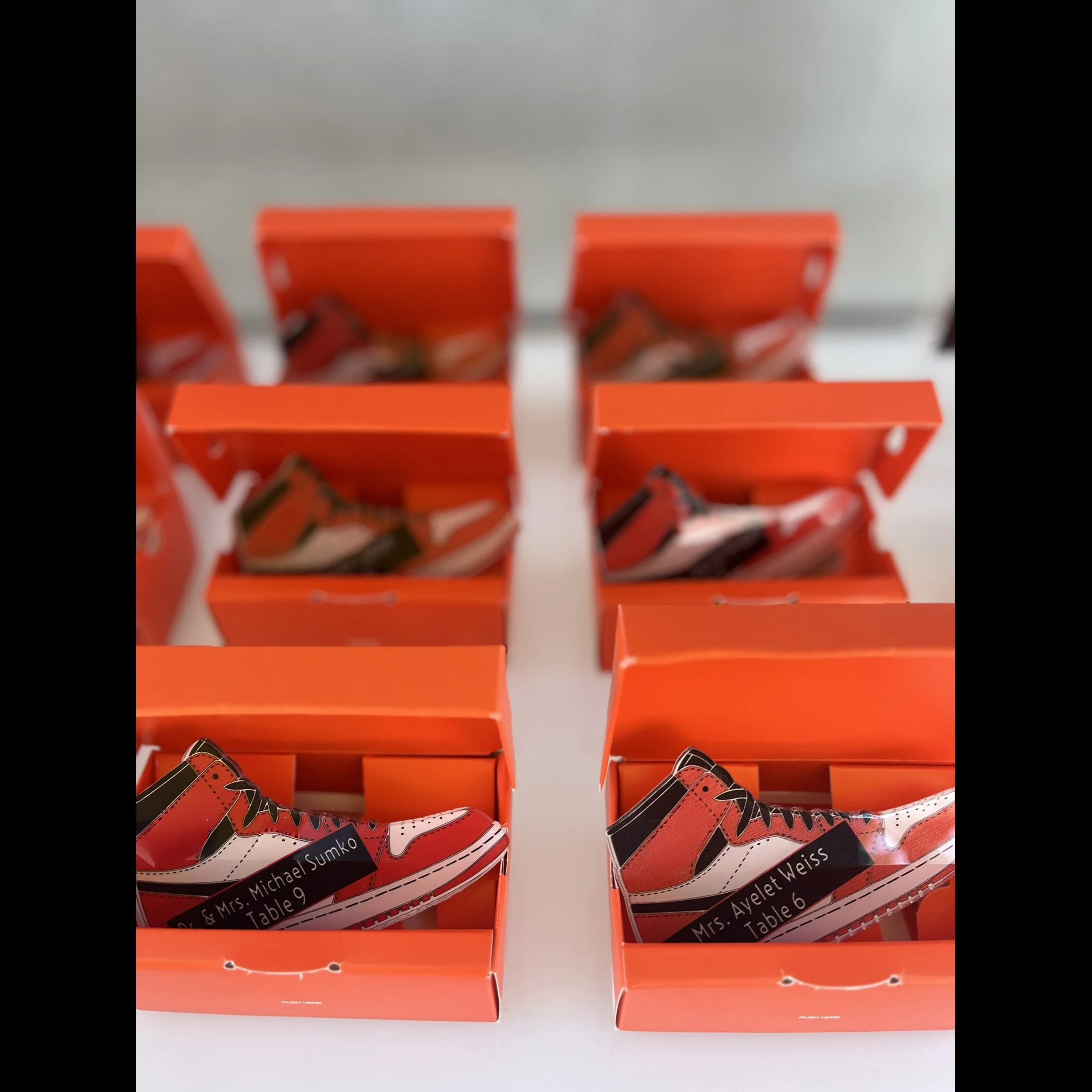 Orange Jordans Close Up Place Cards.jpg