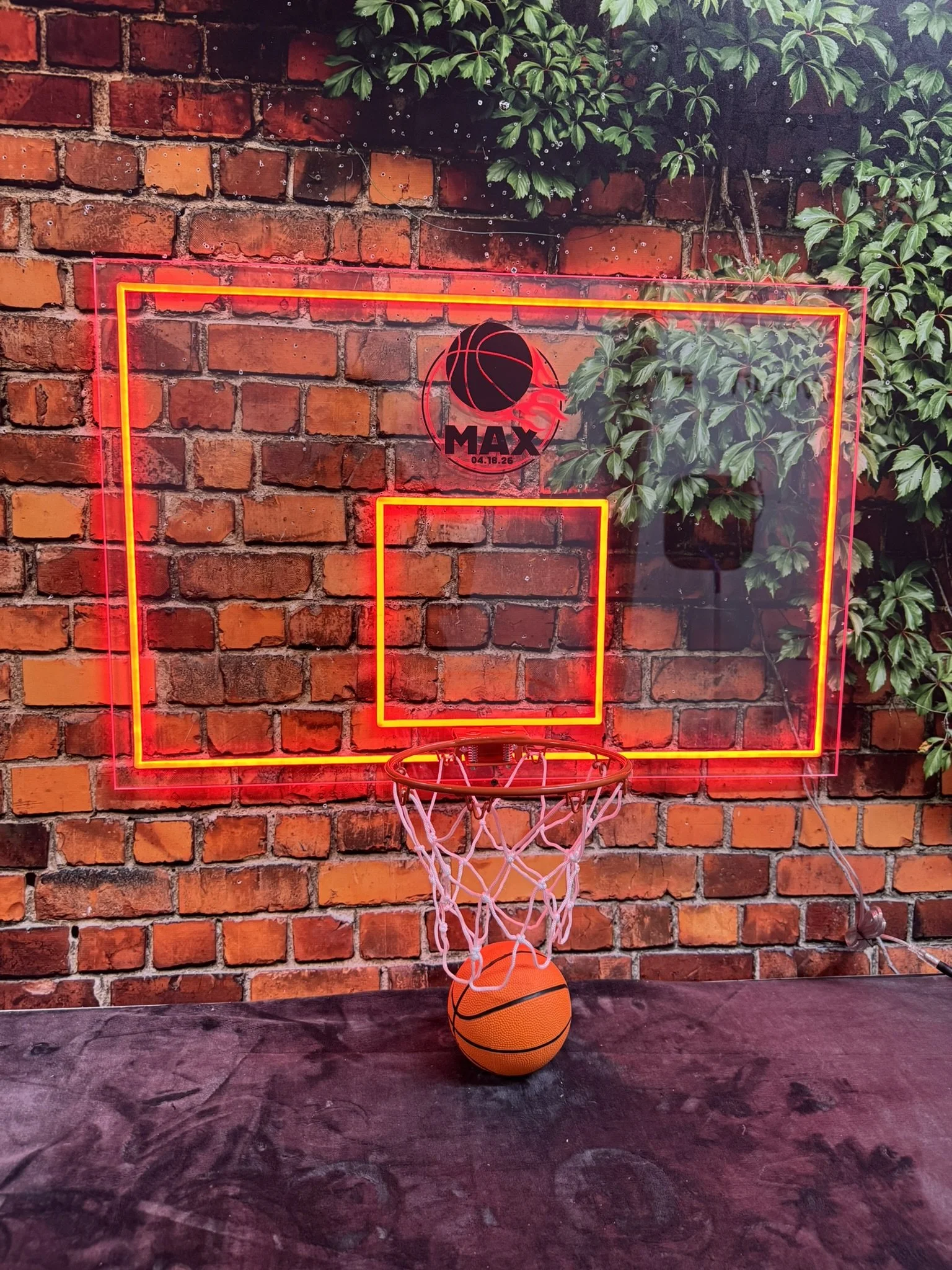 Basketball backboard_Hoop_Red neon_Sports_Bar Mitzvah.3.JPEG