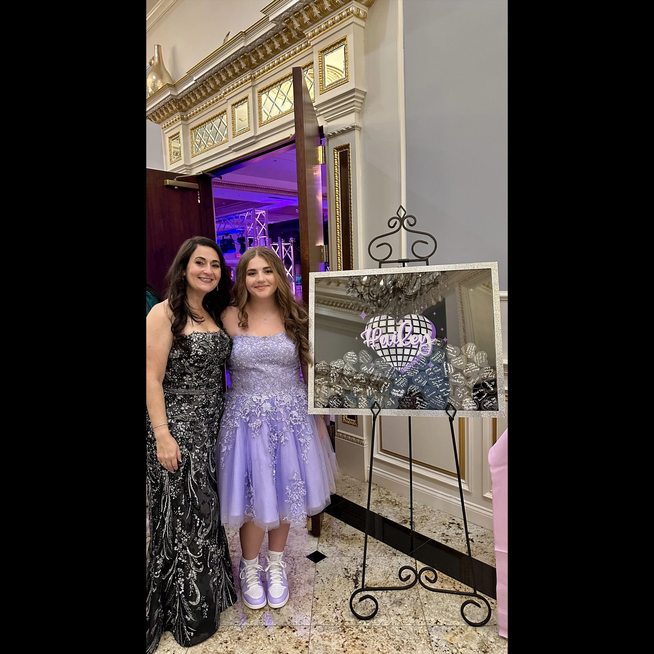 Hailey Purple Heart Drop Box at Party Partially Filled.jpg