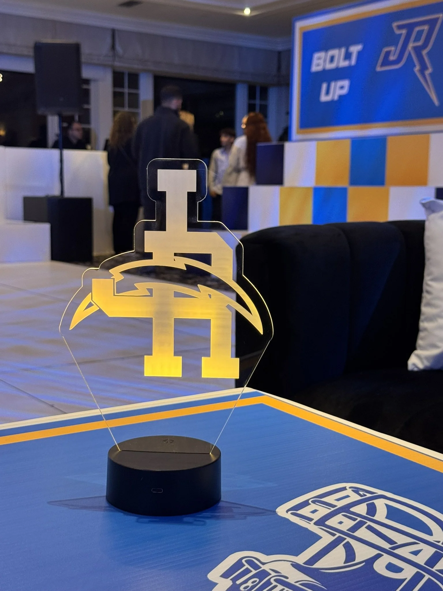 Lightning Bolt with Initials LED Centerpiece_Bar_Chargers.JPEG