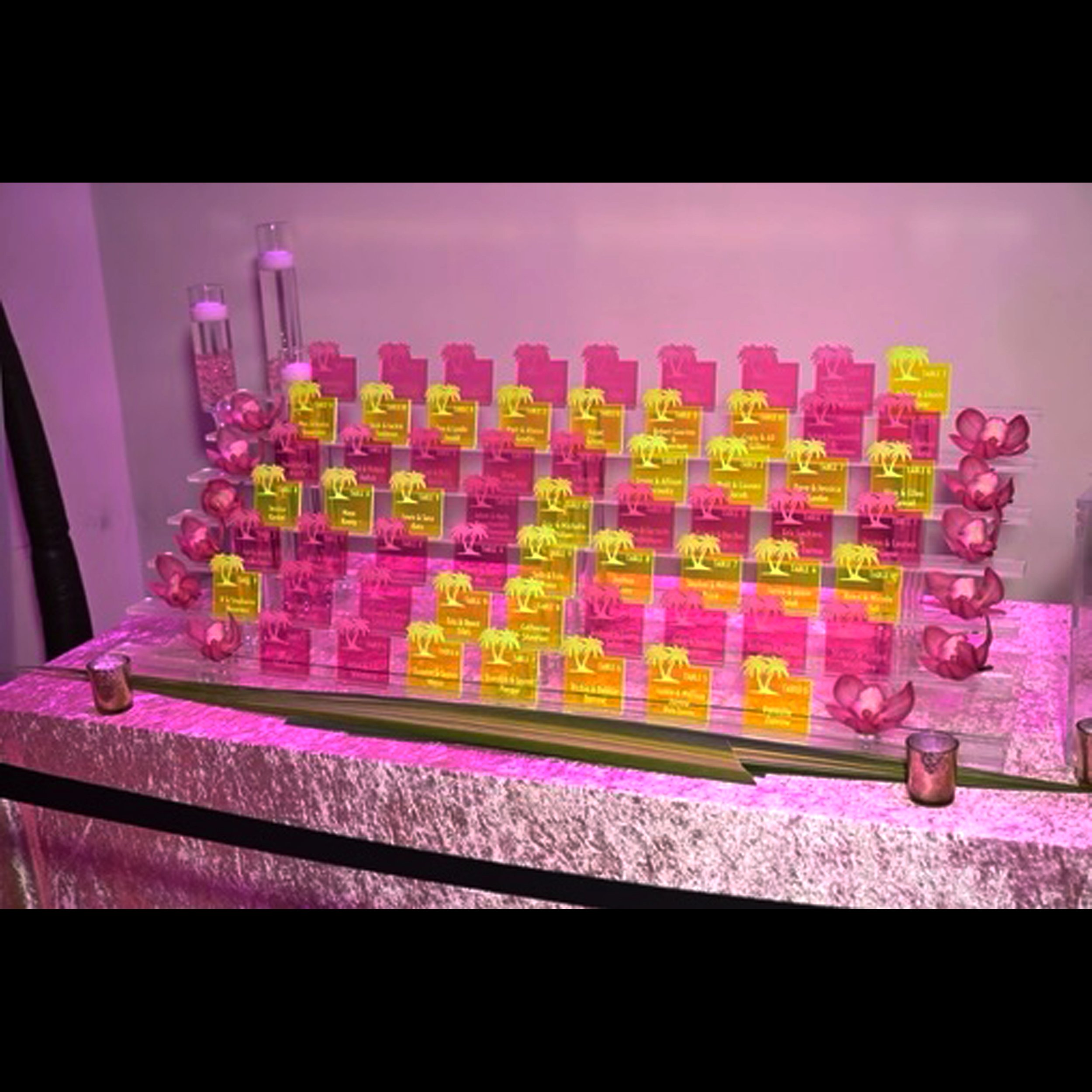 Neon Pink and Yellow Palm Tree Place Cards.jpg