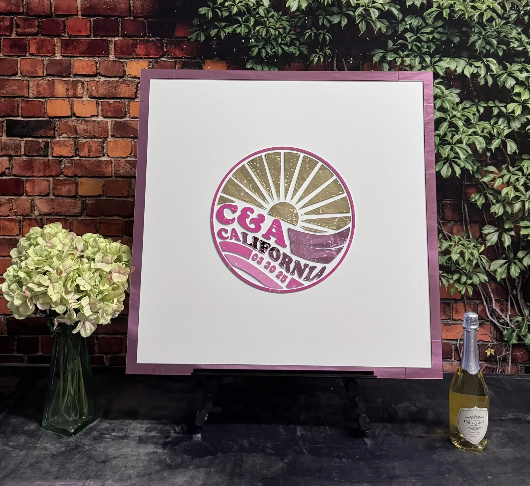 Sun and Wave Sign in Board_Pink and Gold_Bat.JPEG