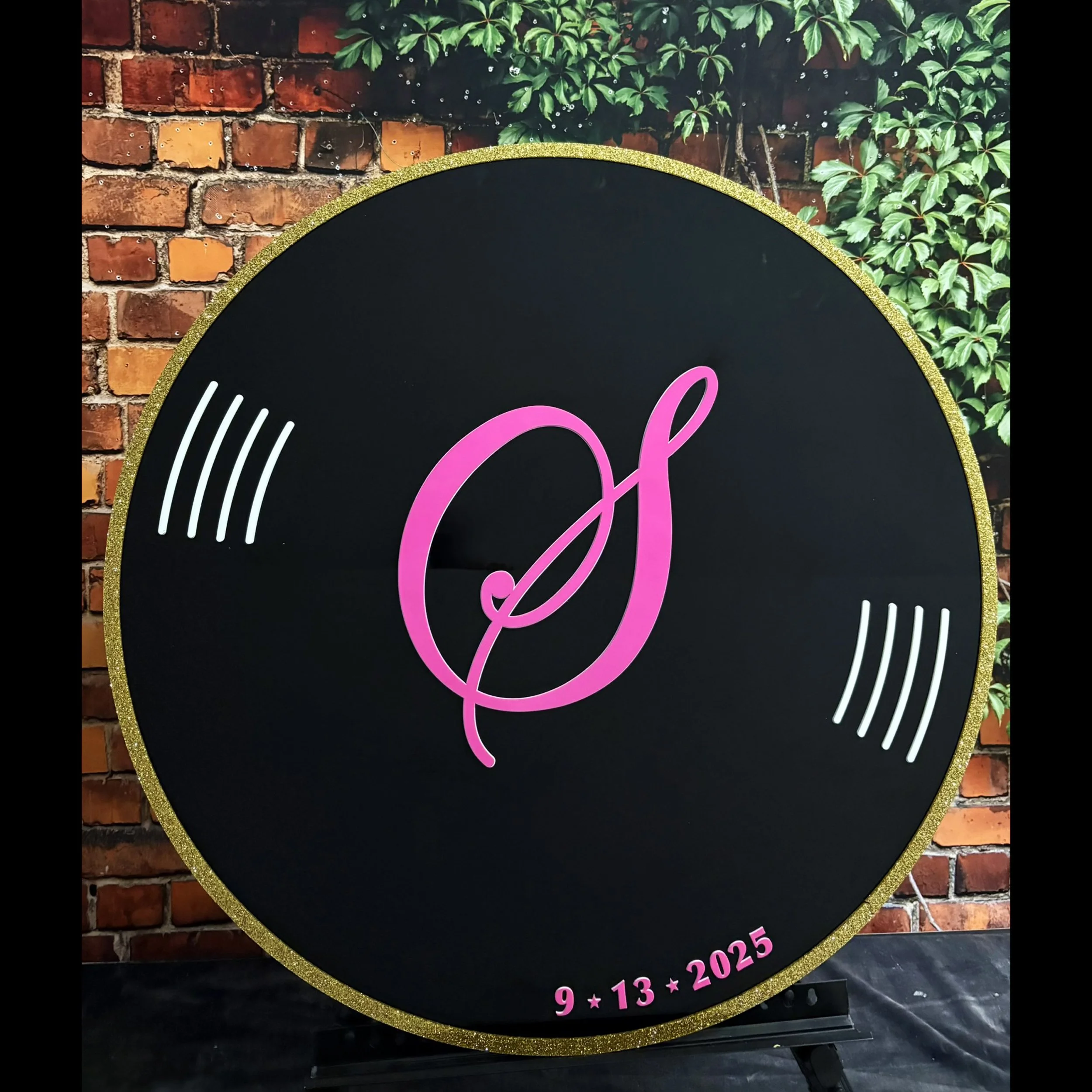 S Pink Text Vinyl Record Board Blank.jpg
