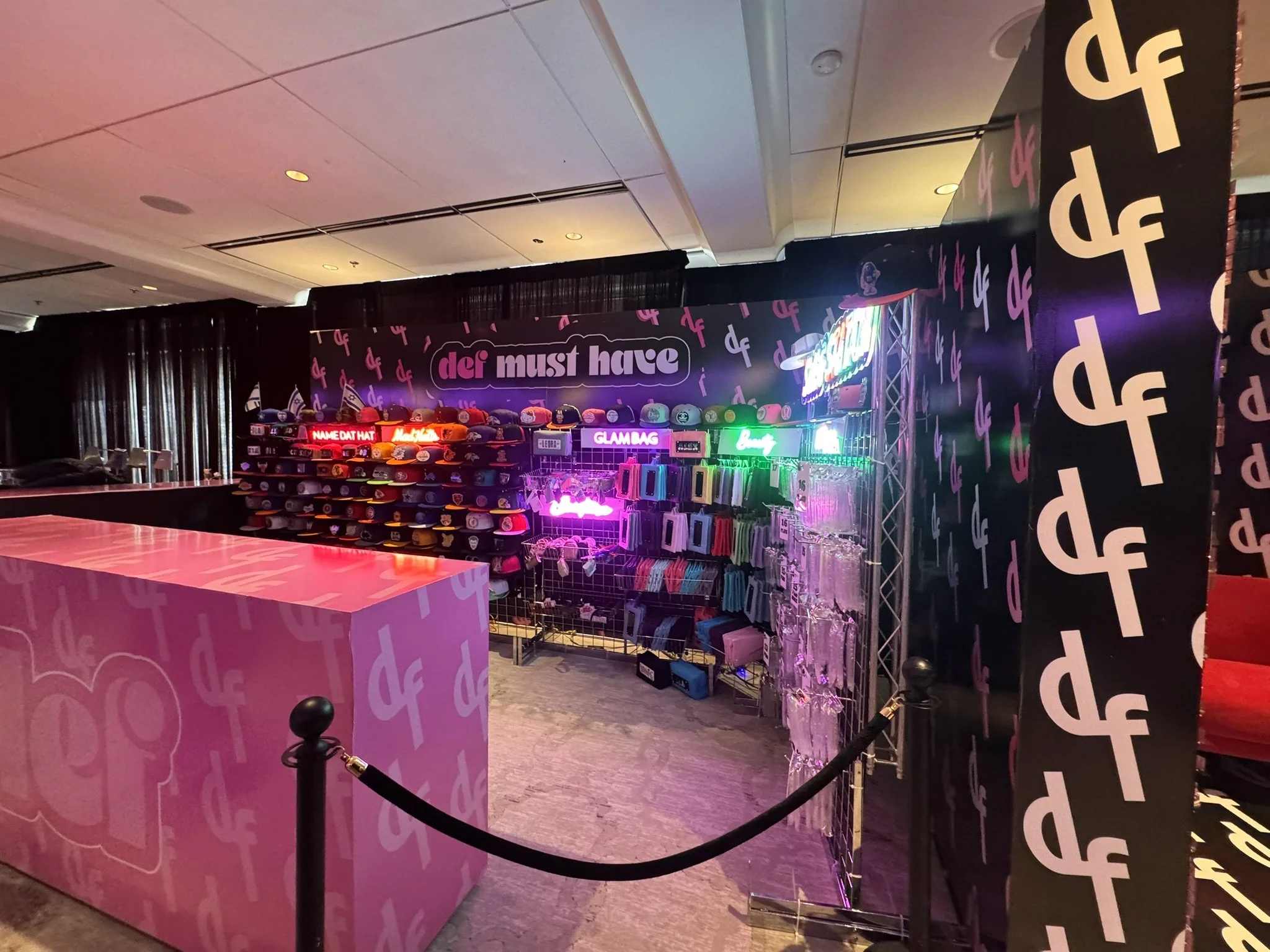 Onsite Activation_Swag_Hats_Makeup bags.JPEG