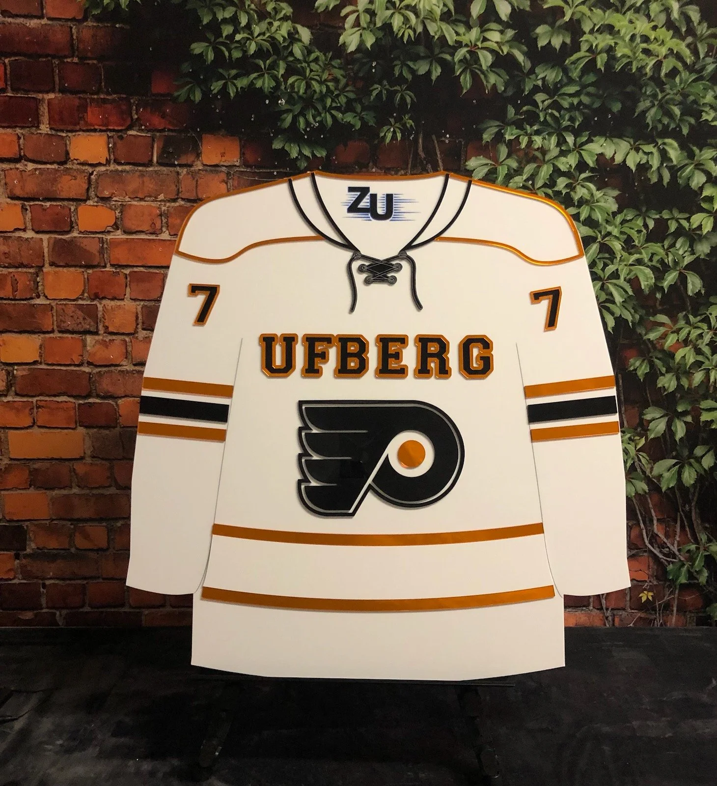 Custom Pacers jersey sign-in board.