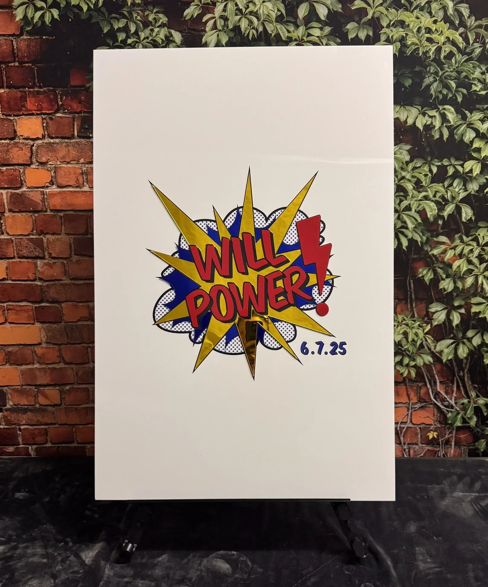 Comic Acrylic_Red_Yellow_Blue_Sign In Board_Bar.JPEG
