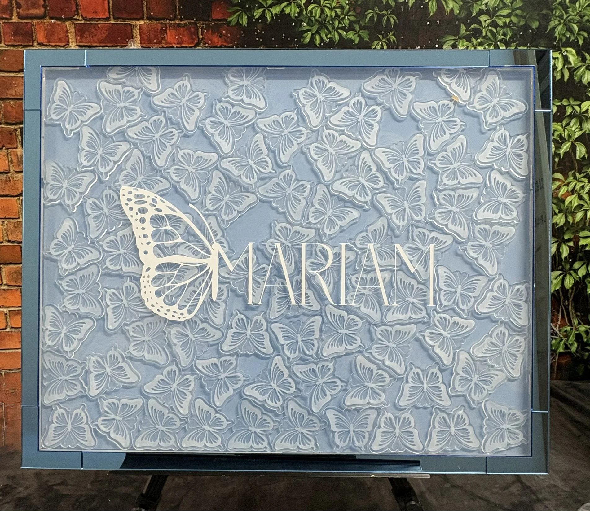Butterfly Drop Box_Blue and White_Bat Mitzvah_Insect2.JPEG
