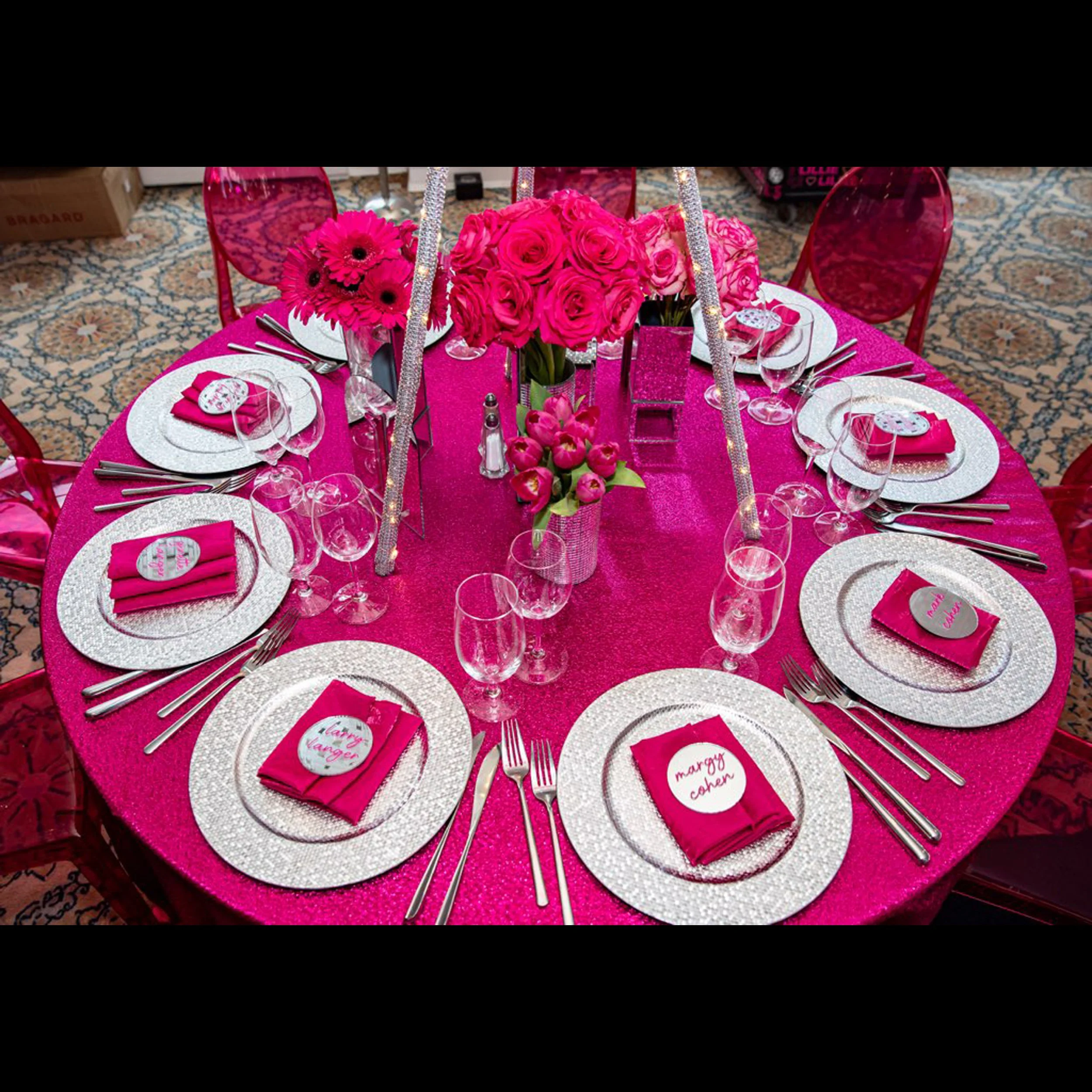 Disco Ball Pink Text Place Cards.jpg