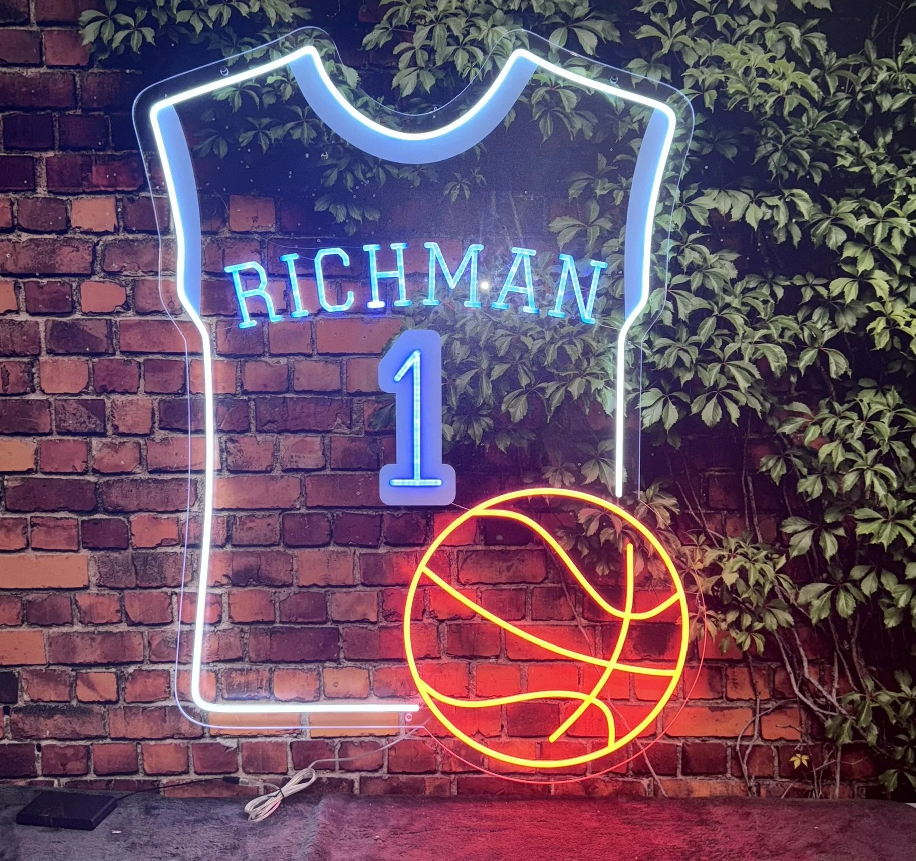 Clear Neon Basketball Jersey_Blue and Orange_Sports.JPEG