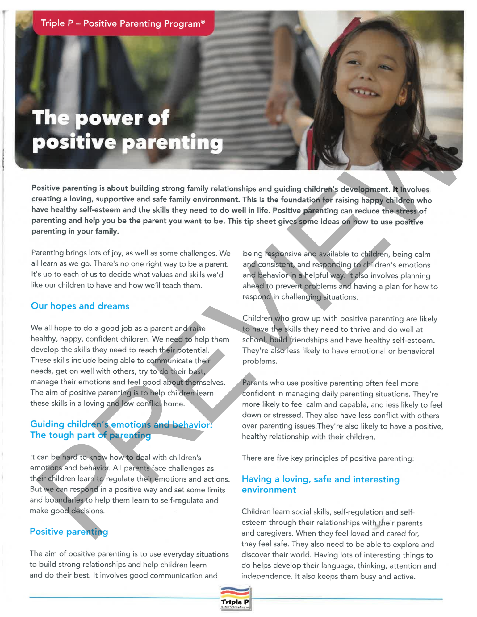 Selected Seminar Series (0-12): Power of Positive Parenting