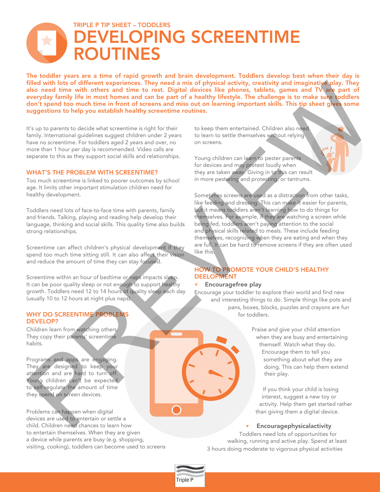 Developing Screentime Routines
