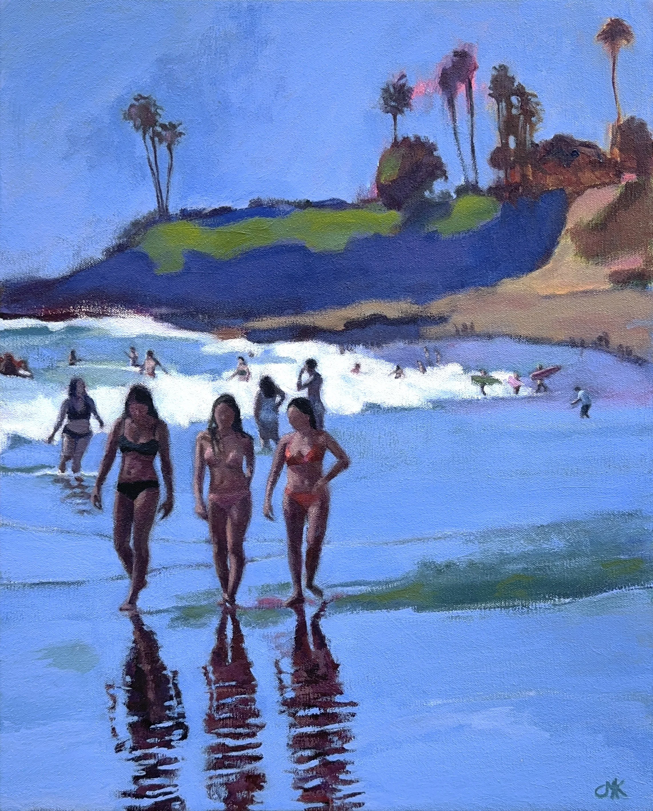Main Beach Blues  20" x 16" oil on canvas SOLD