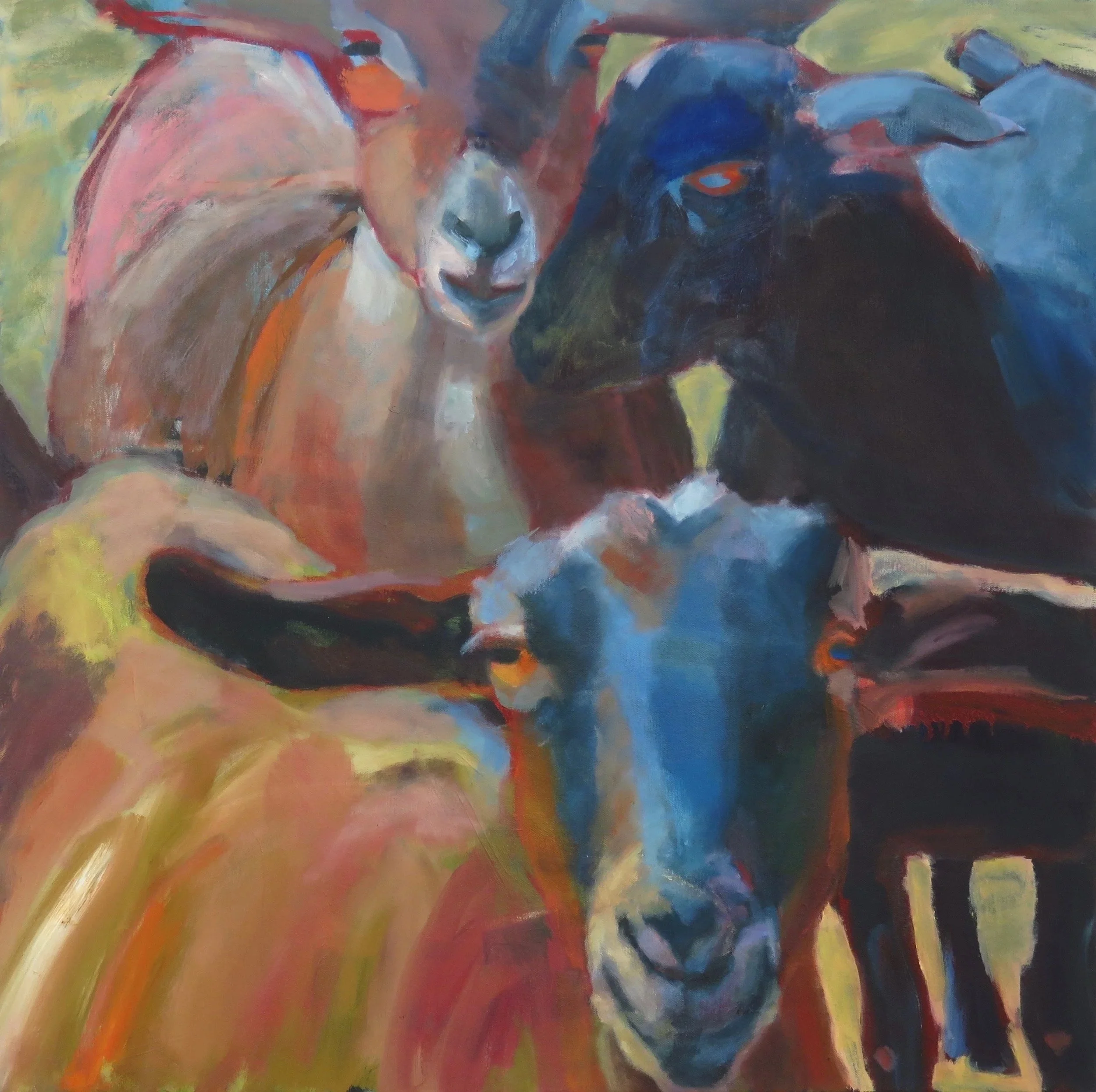 Good Friends  24" x 24" oil on canvas