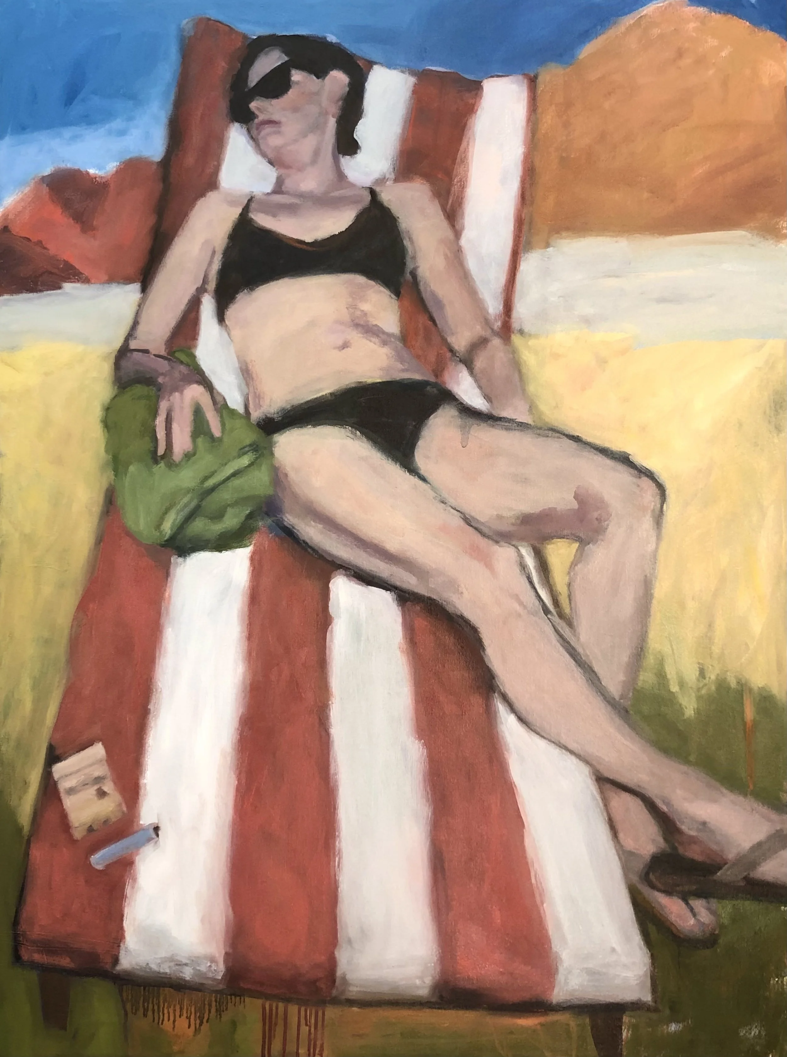 Chaise Lounge  40" x 30" oil on canvas