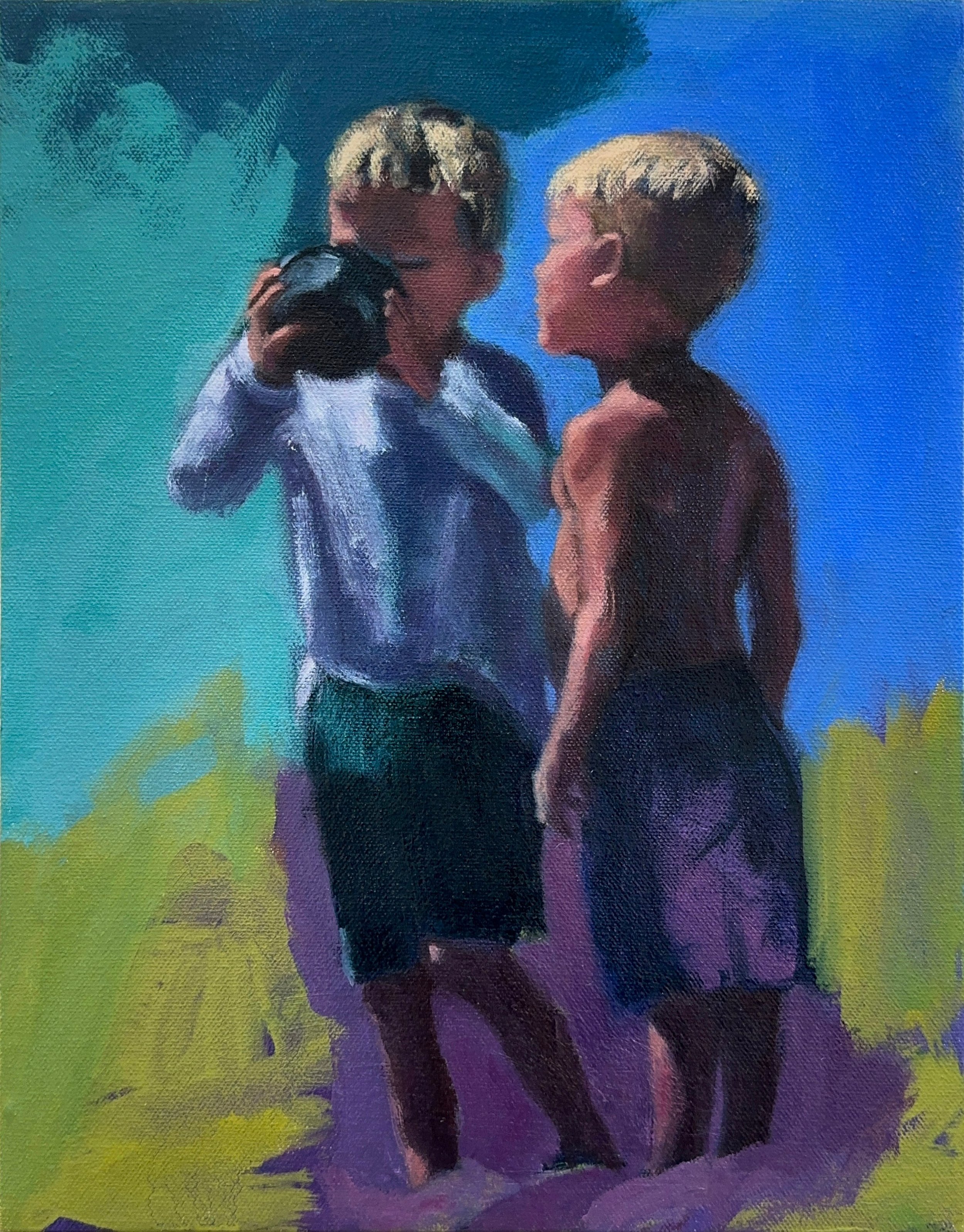 And Me?  14" x 11"  oil on canvas