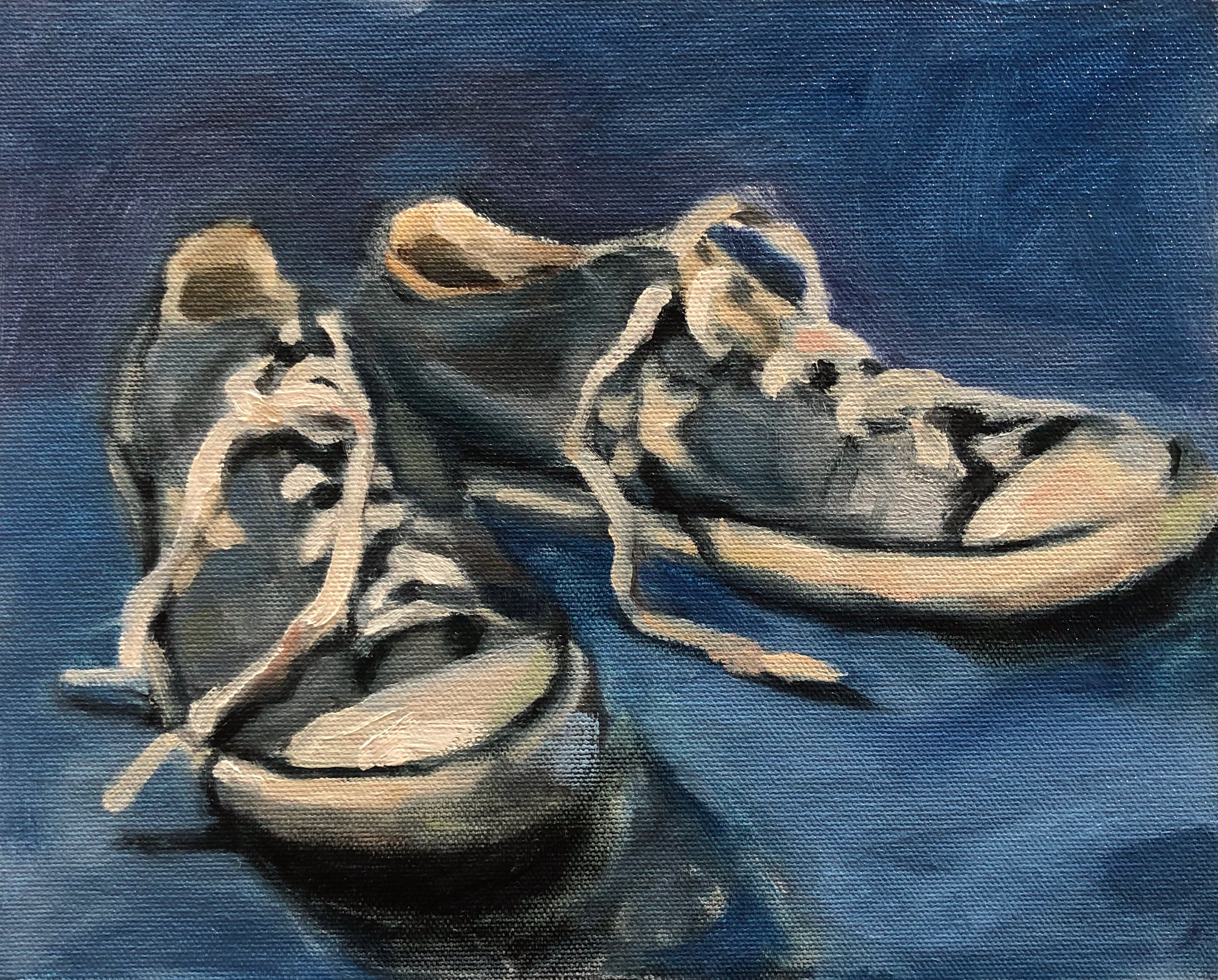 Blue Converse  8" x 10"  oil on canvas panel  2020  SOLD