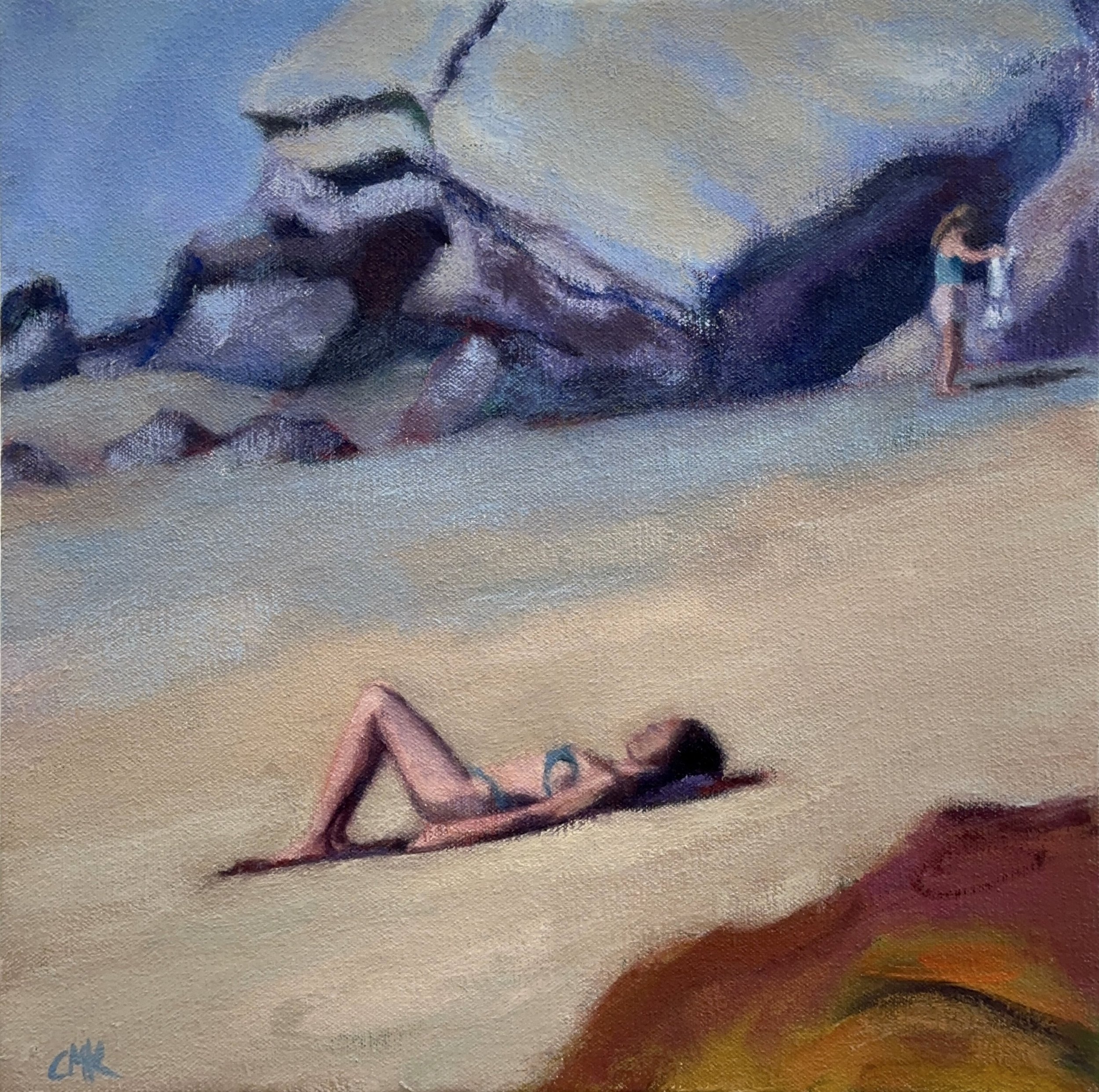Catching Dreams  12" x 12" oil on canvas