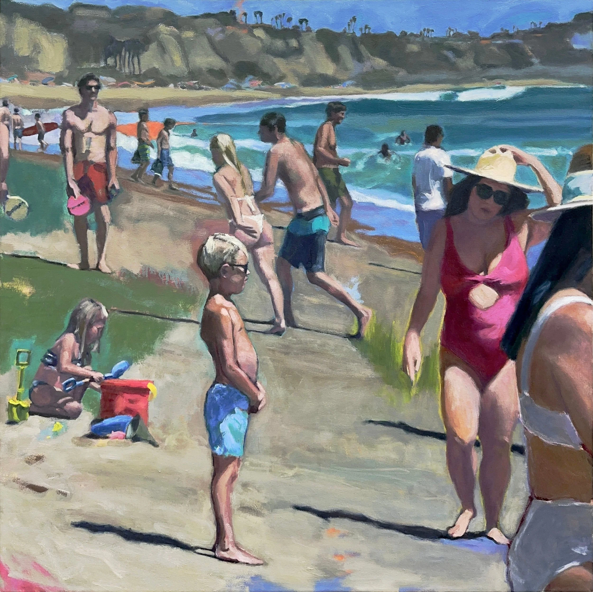 Checking the Surf  36" x 36" oil on canvas