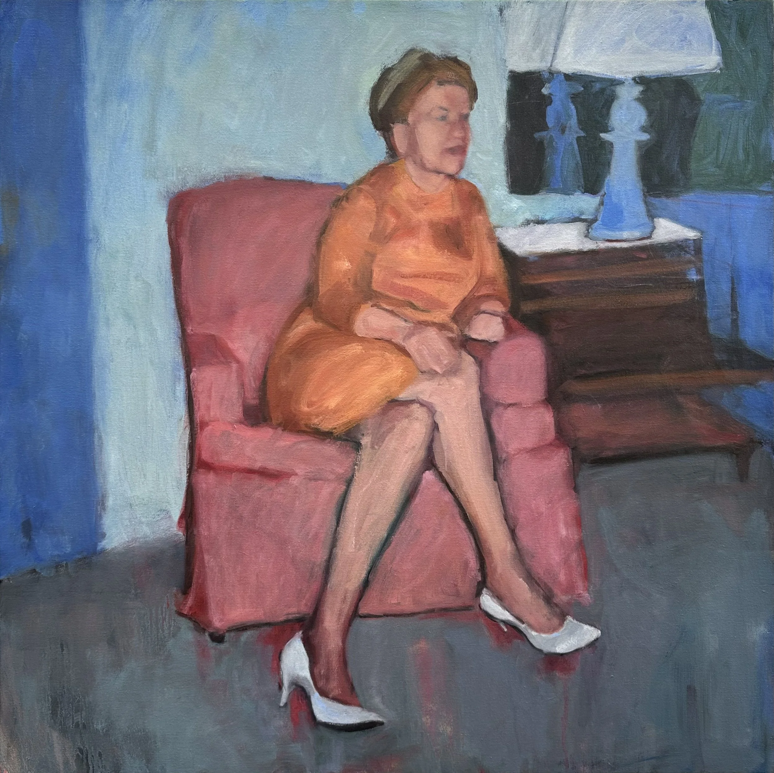 Martini Please  36" x 36" oil on canvas