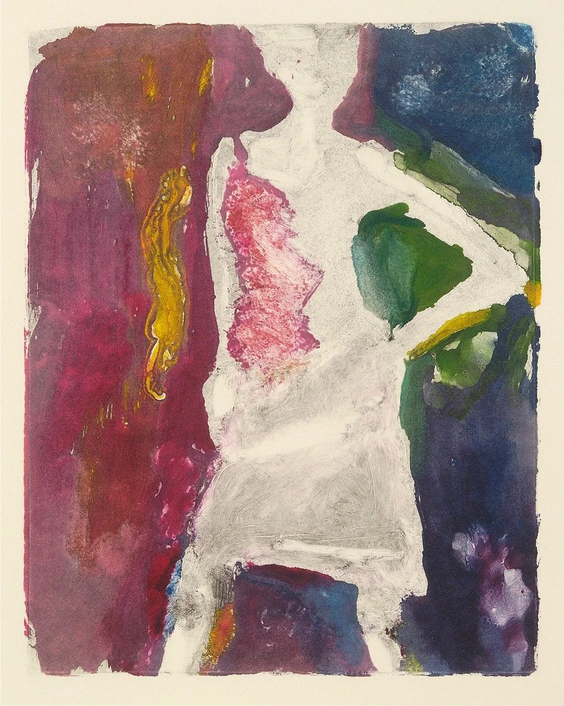 Nisha Pink  7" x 5" monotype