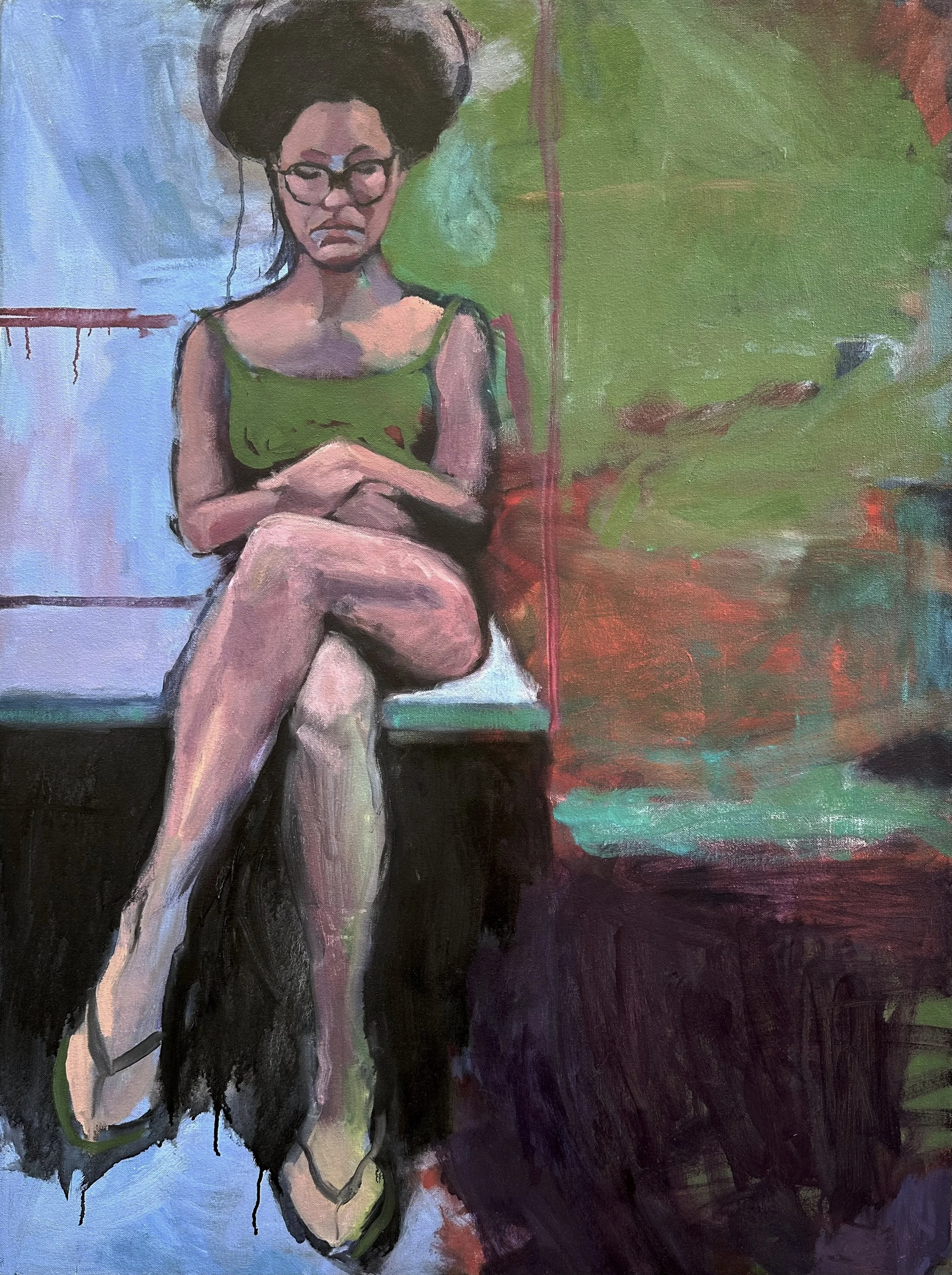 Subway  40" x 30" oil on canvas