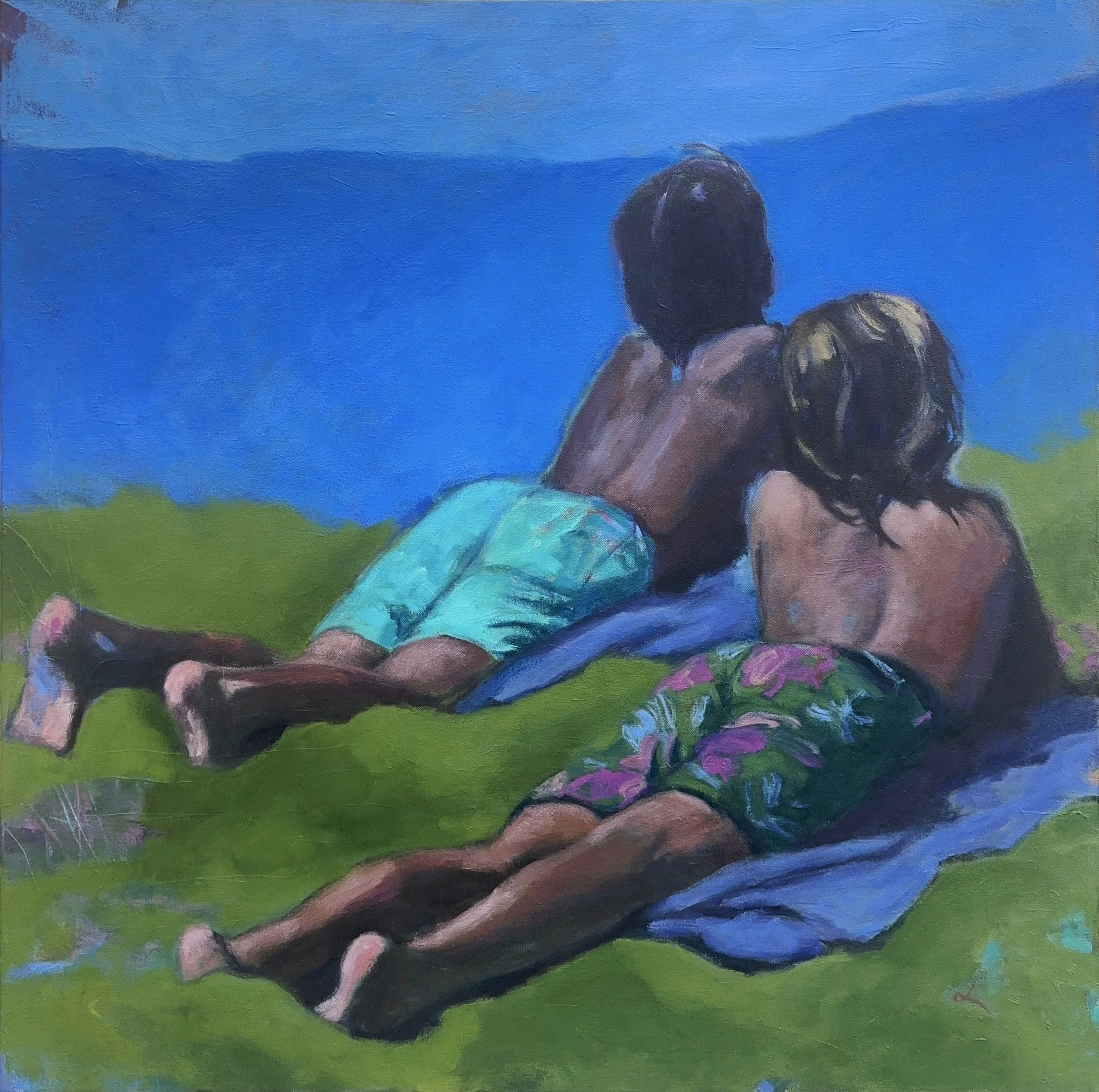 The Boys of Summer  36" x 36" oil on canvas