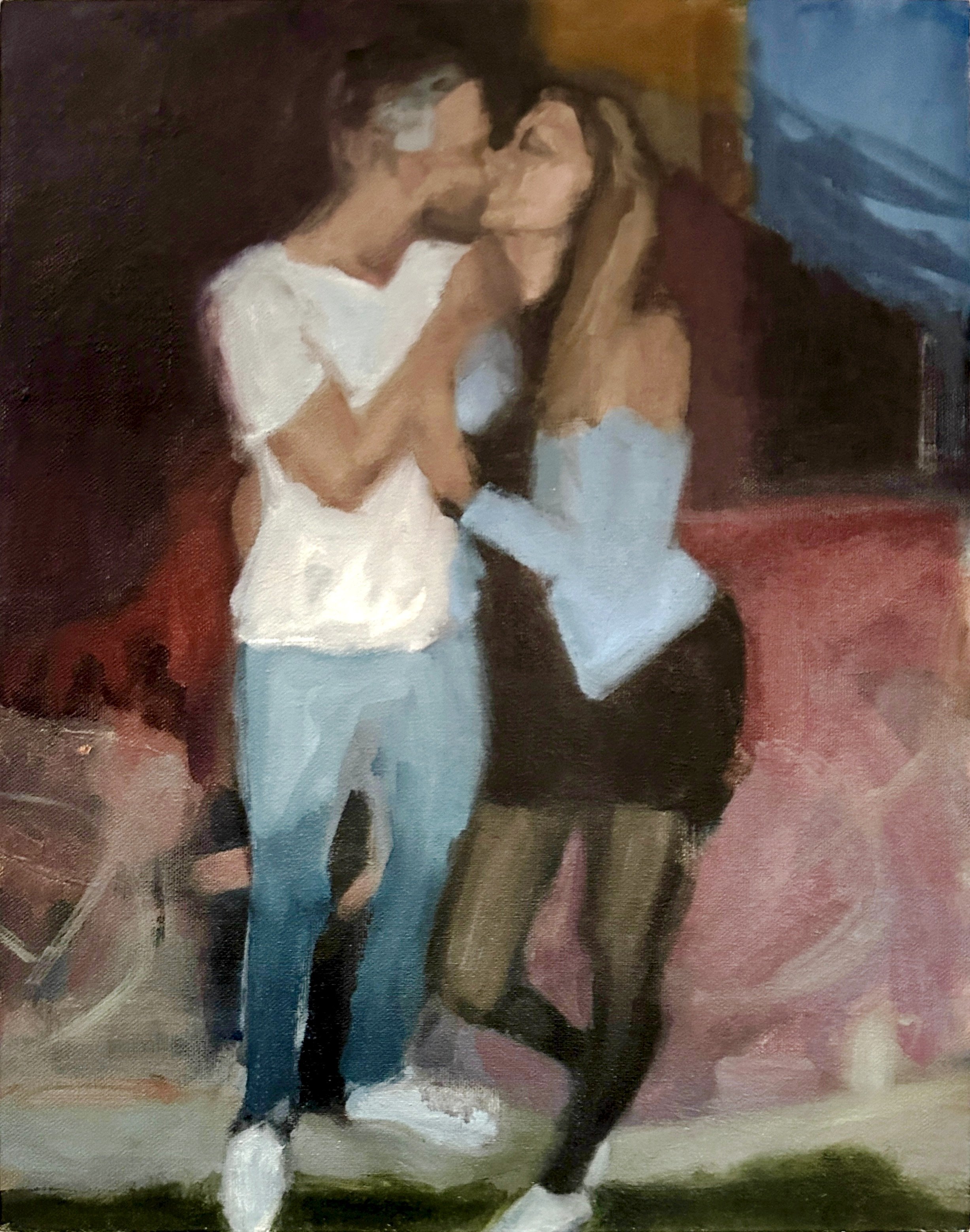 Close Your Eyes  14" x 11" oil on canvas panel