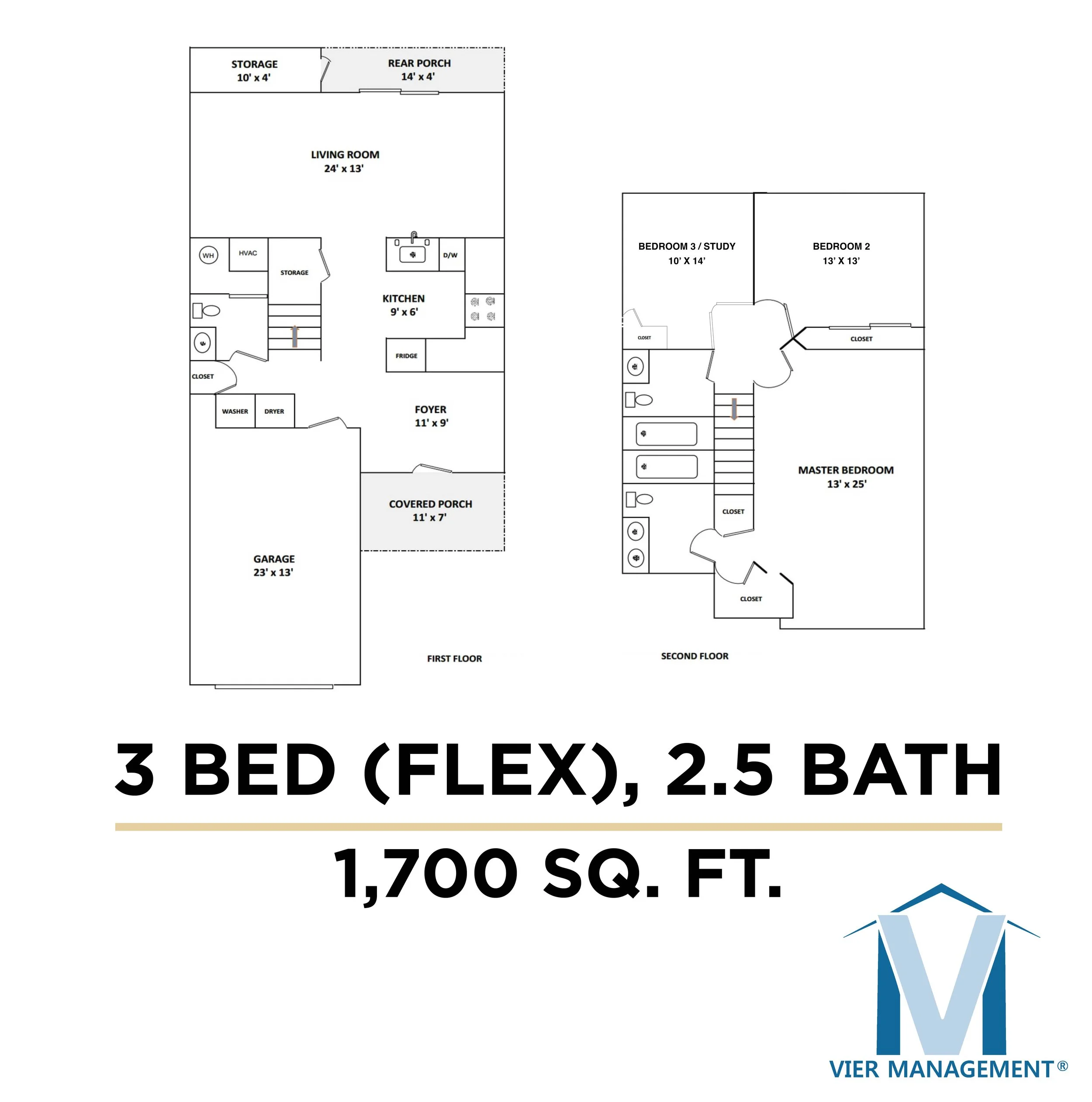The Cornerstone Flex - 3 Bed, 2.5 Bath