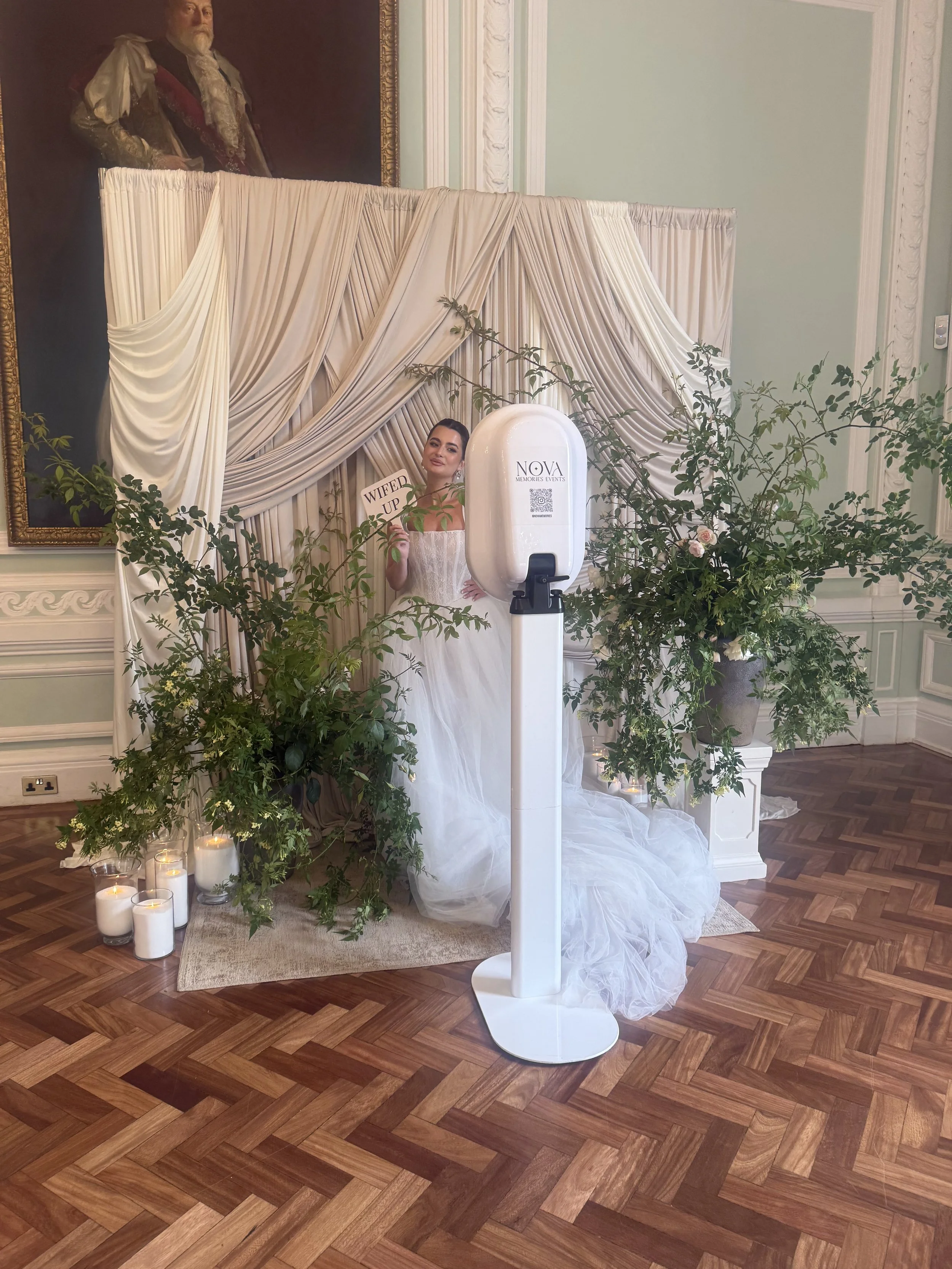 Photo booth hire, draping backdrops, wedding and event styling